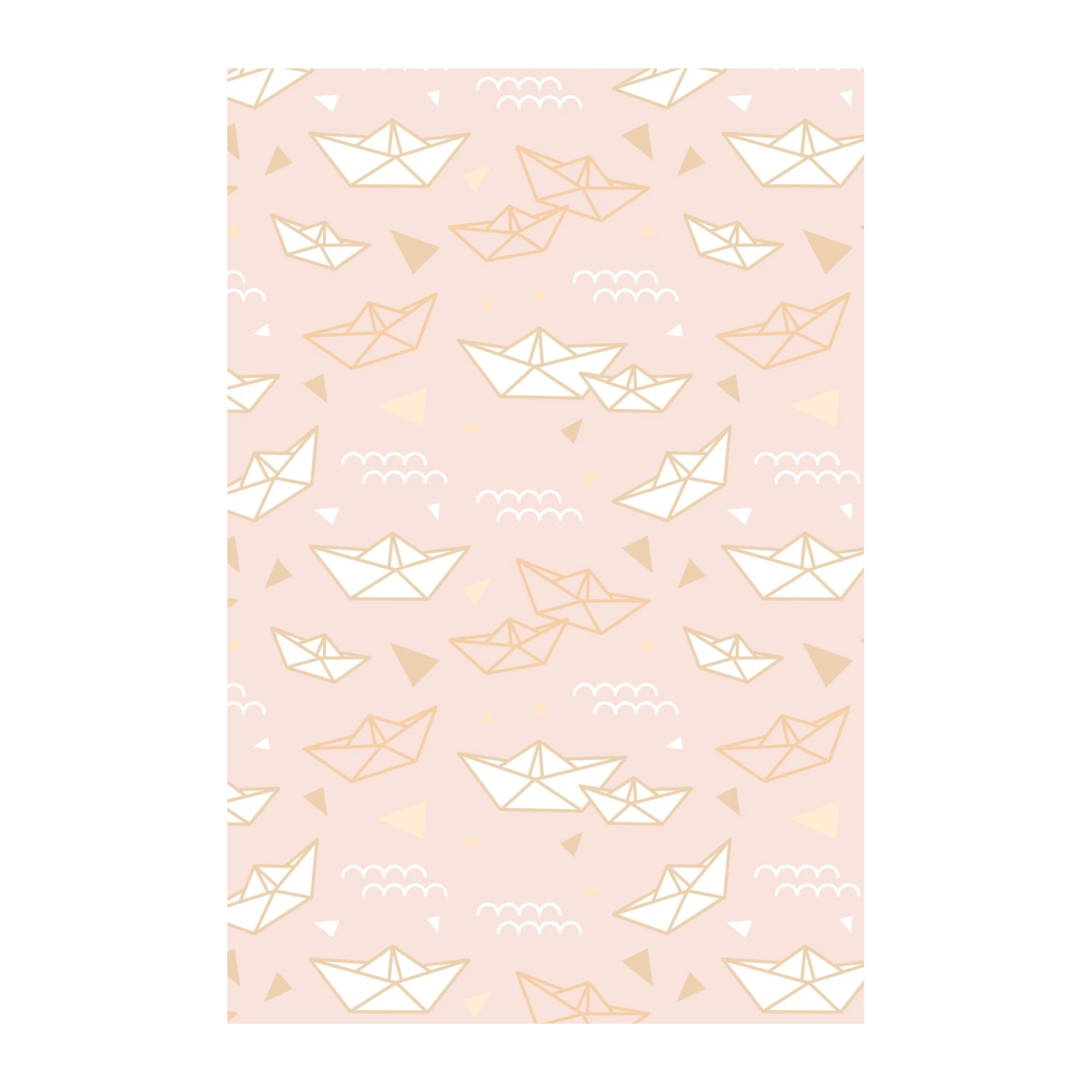 Whimsical Paper Boats Pastel Wall Art
