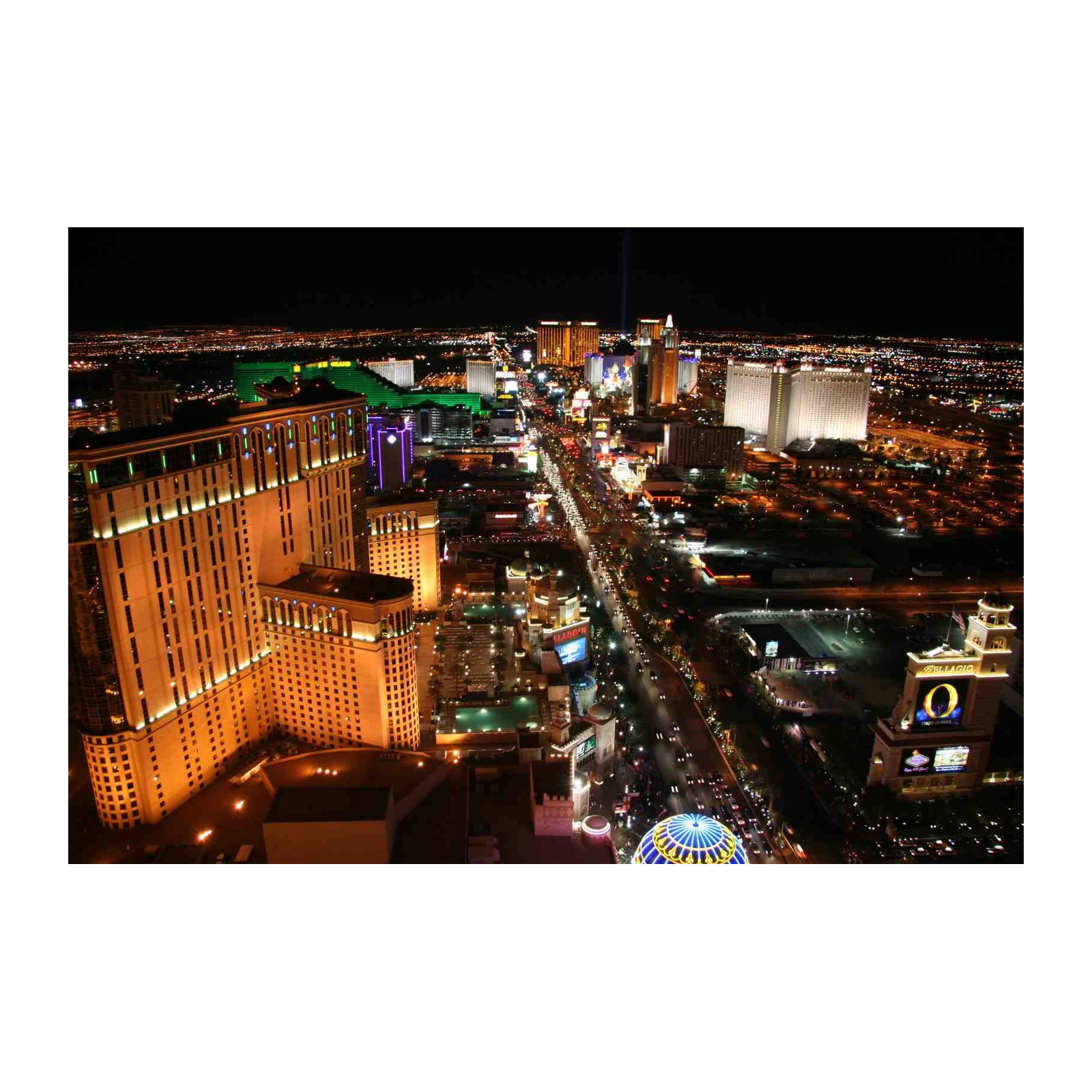 Vibrant Las Vegas Strip Nightscape Wall Art