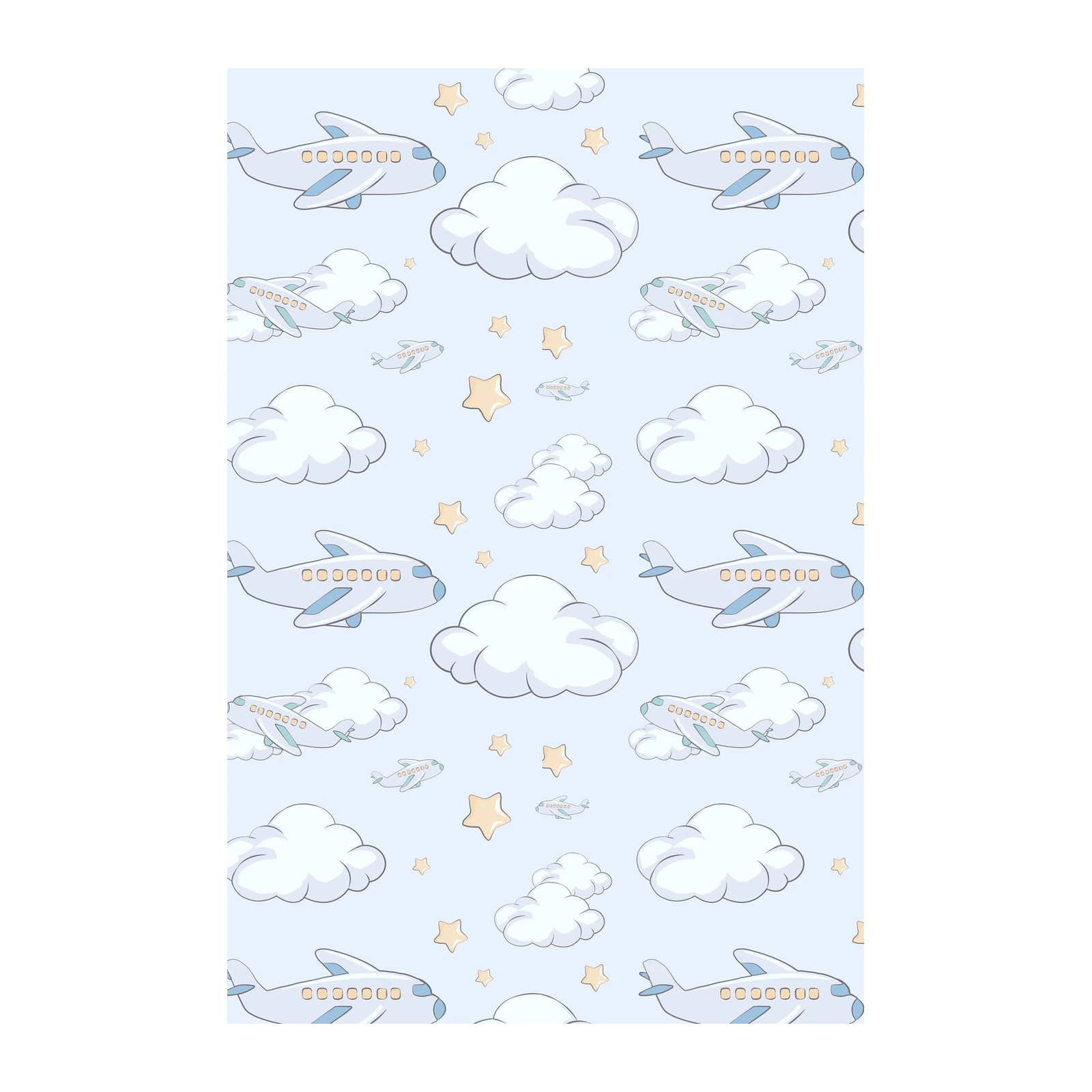 Dreamy Airplane & Cloud Wall Art