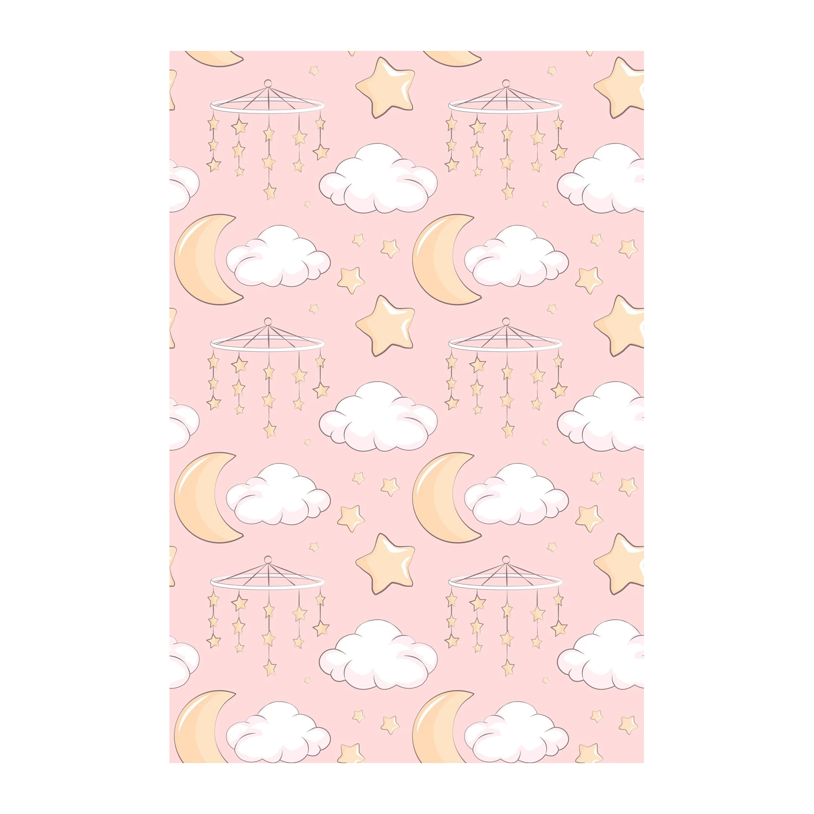 Dreamy Nursery Moon & Stars Wall Art