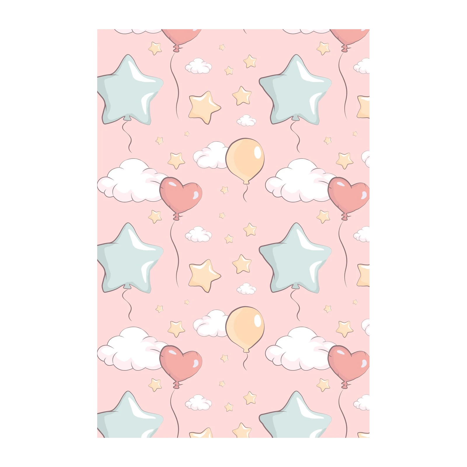 Dreamy Sky Balloons & Stars Wall Art