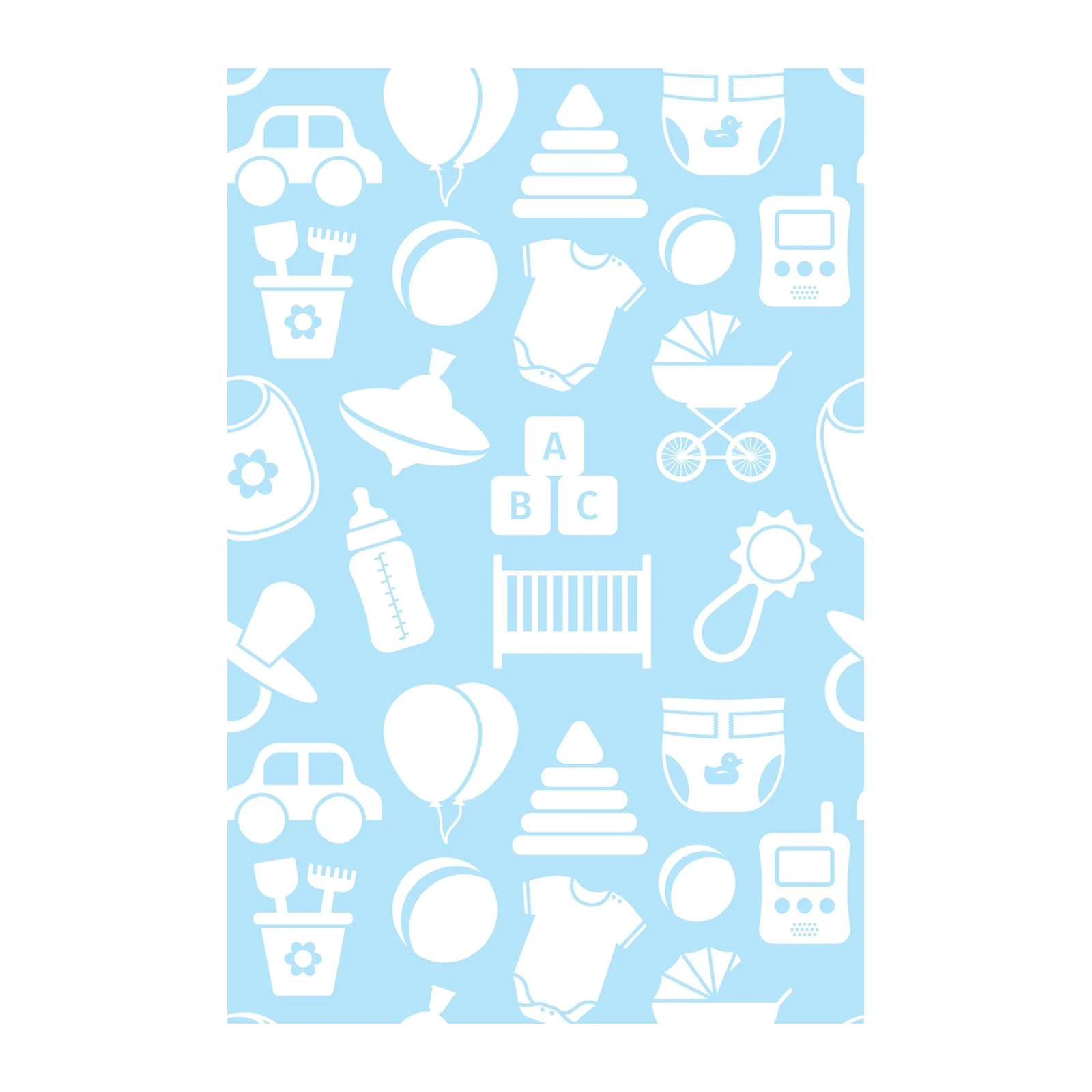 Whimsical Baby Essentials Pattern Wall Art