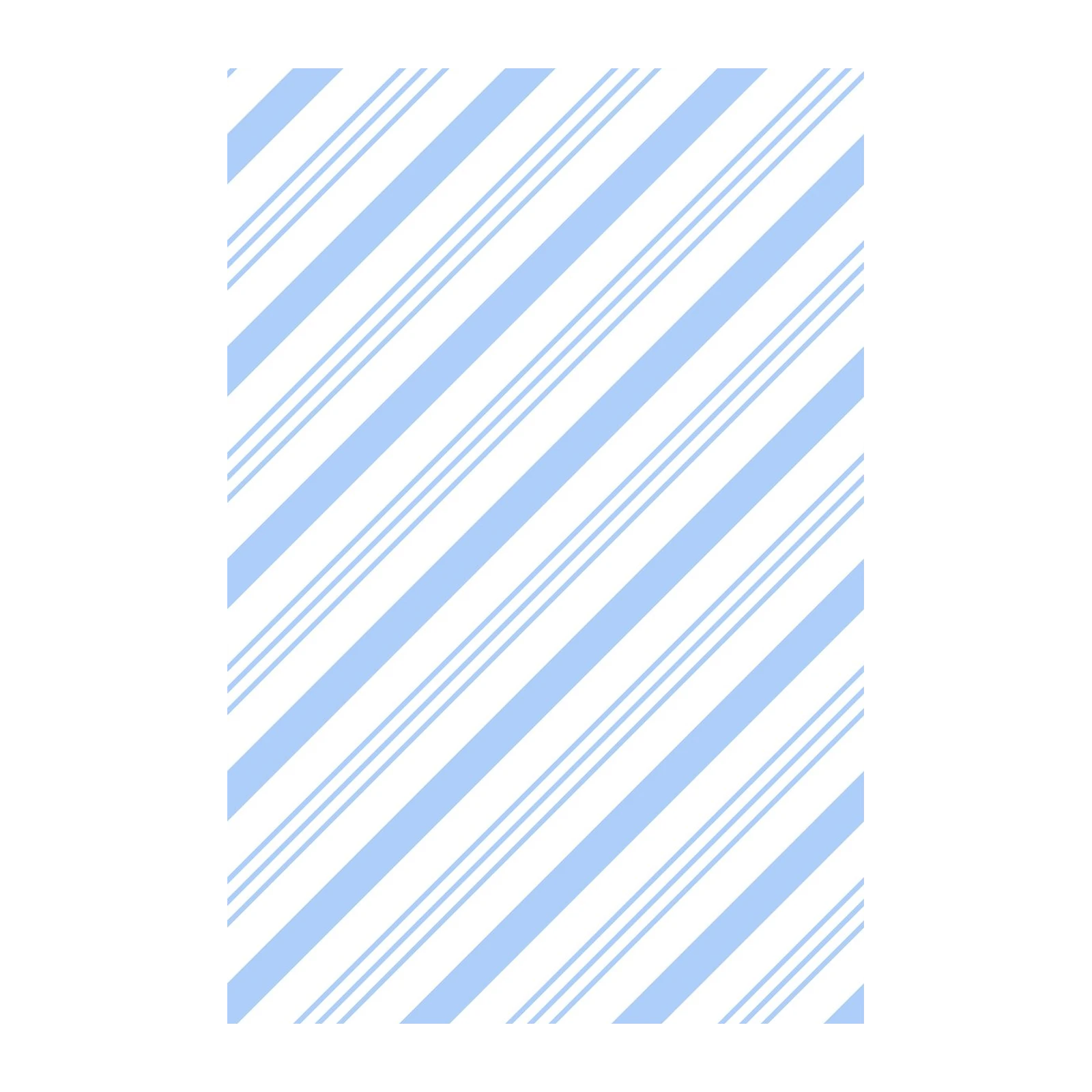 Serene Blue Stripe Diagonal Wall Art