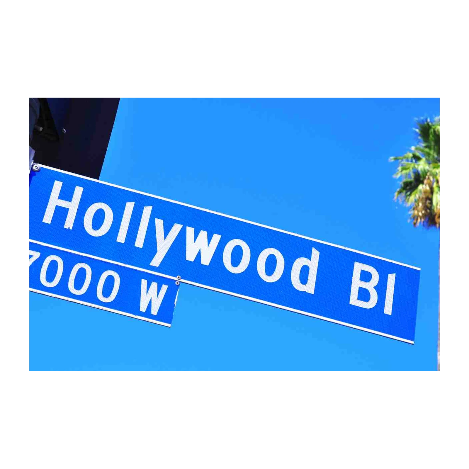 Hollywood Boulevard Street Sign Wall Art