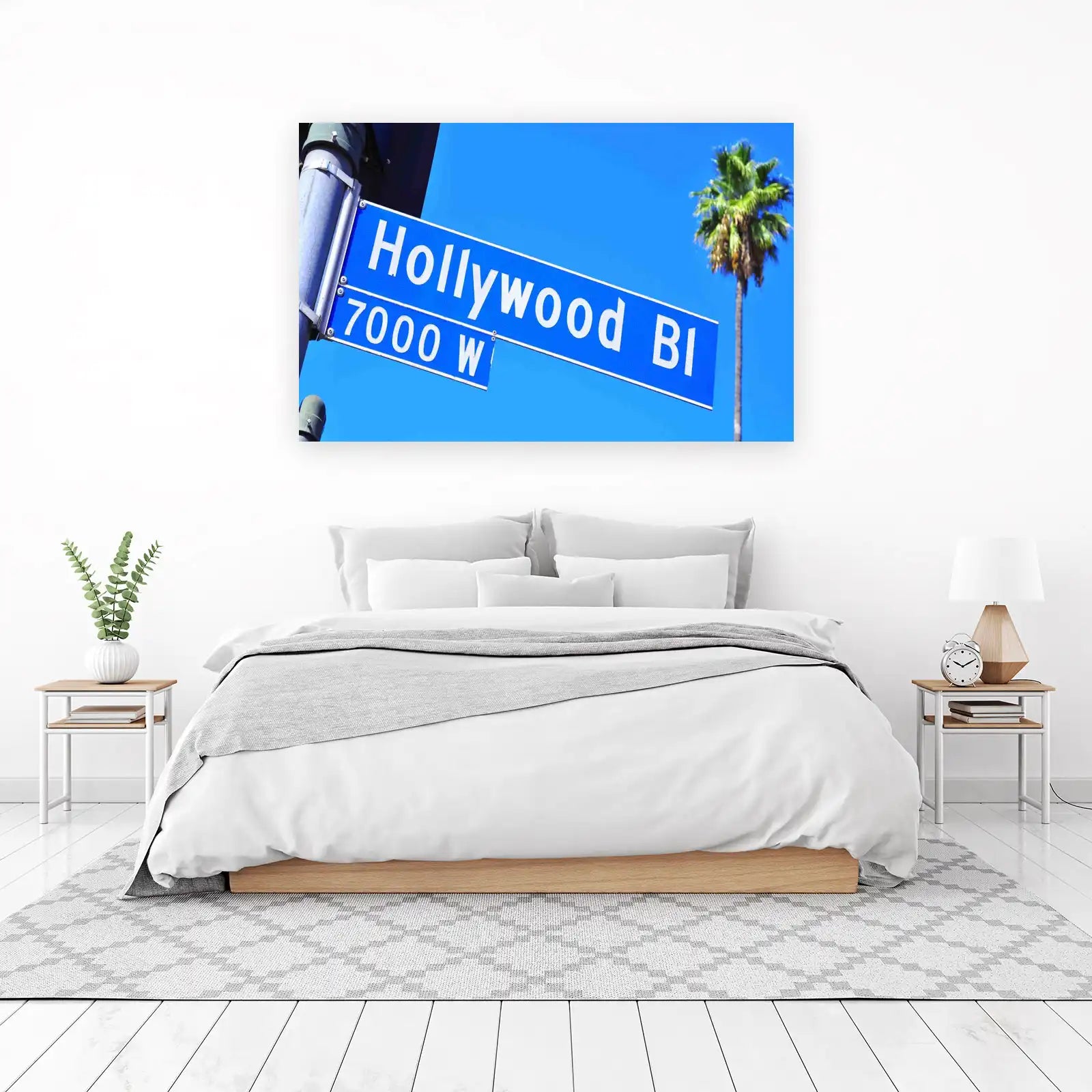 Hollywood Boulevard Street Sign Wall Art