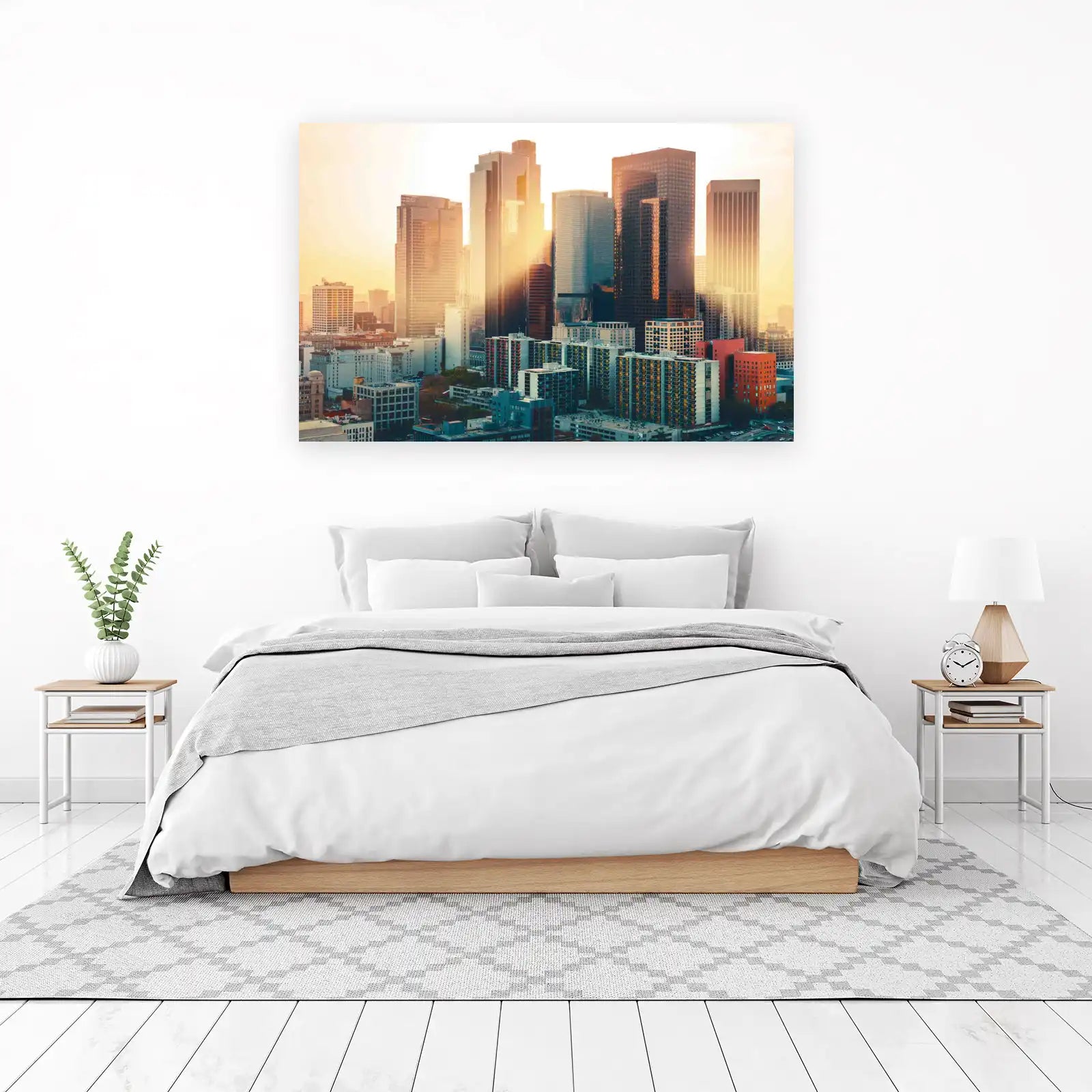 Urban Sunset Skyline Wall Art