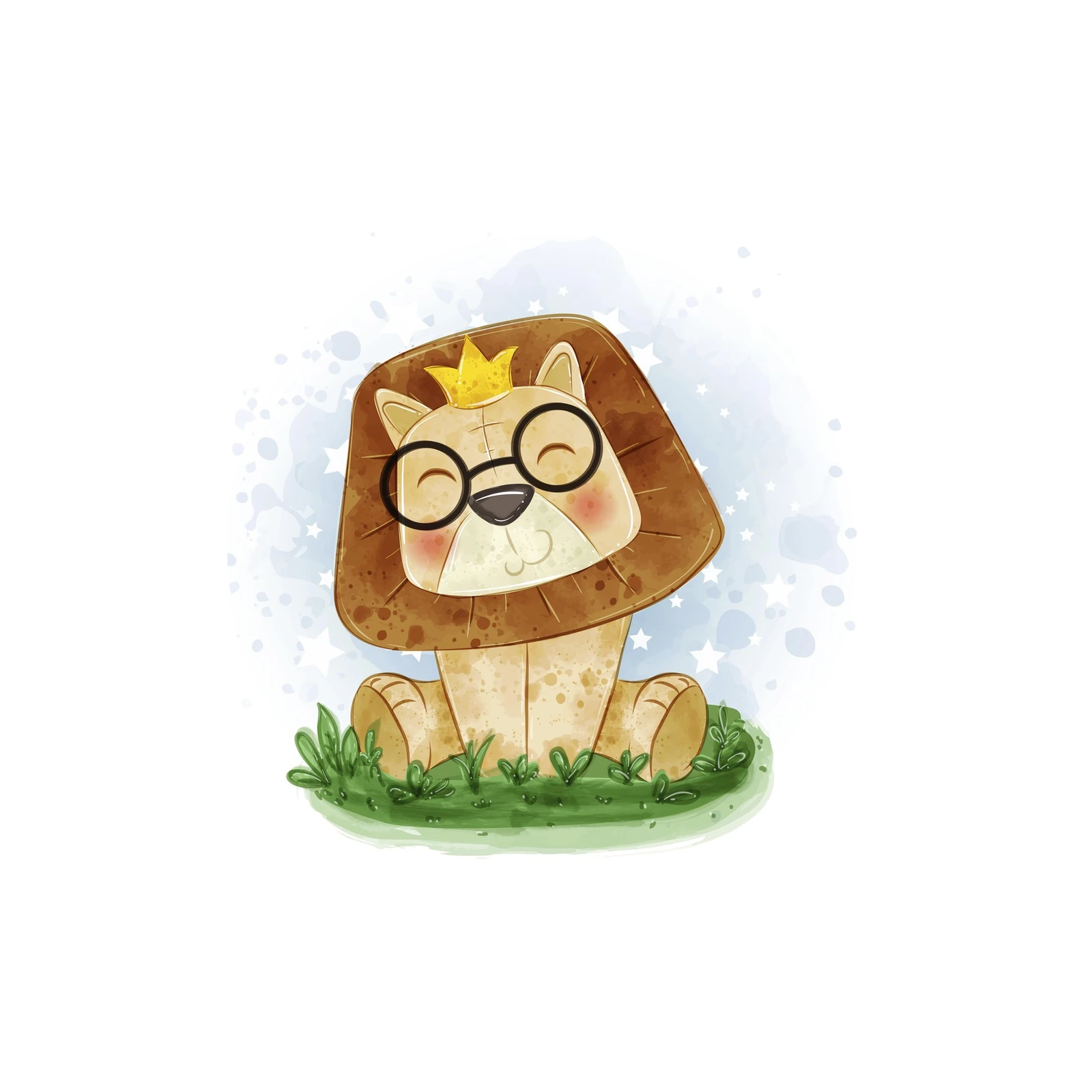 Cute Lion King Nursery Wall Art