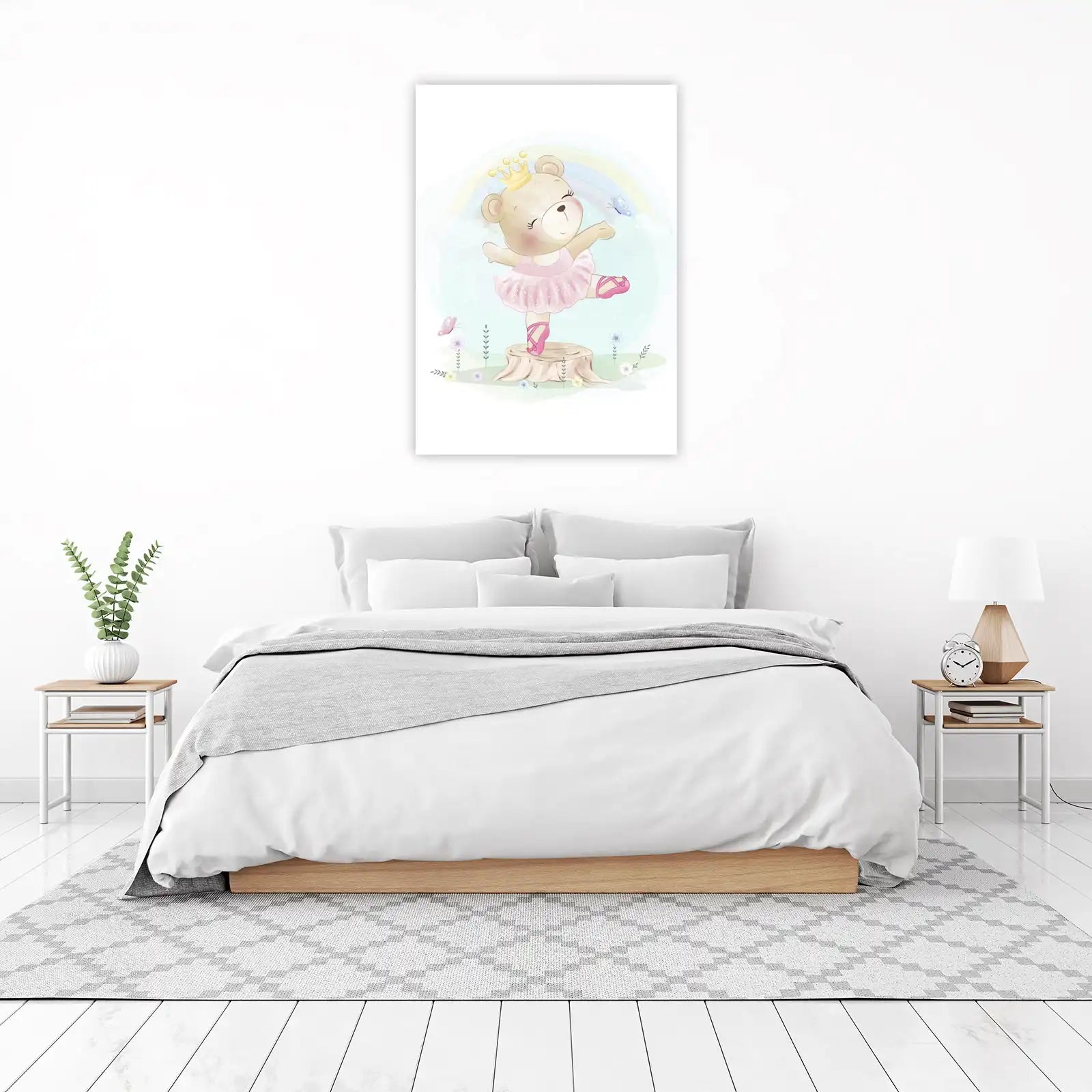 Enchanting Ballerina Bear Wall Art