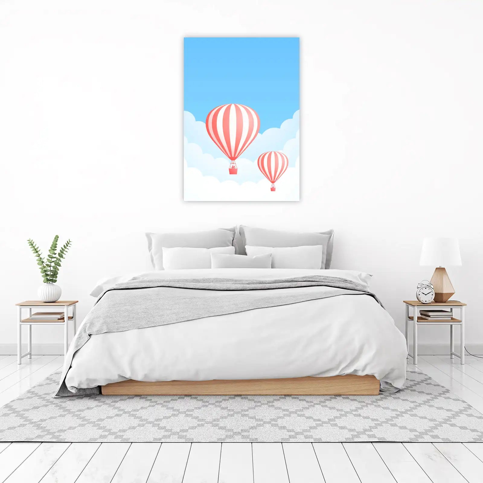 Dreamy Hot Air Balloon Ride Wall Art