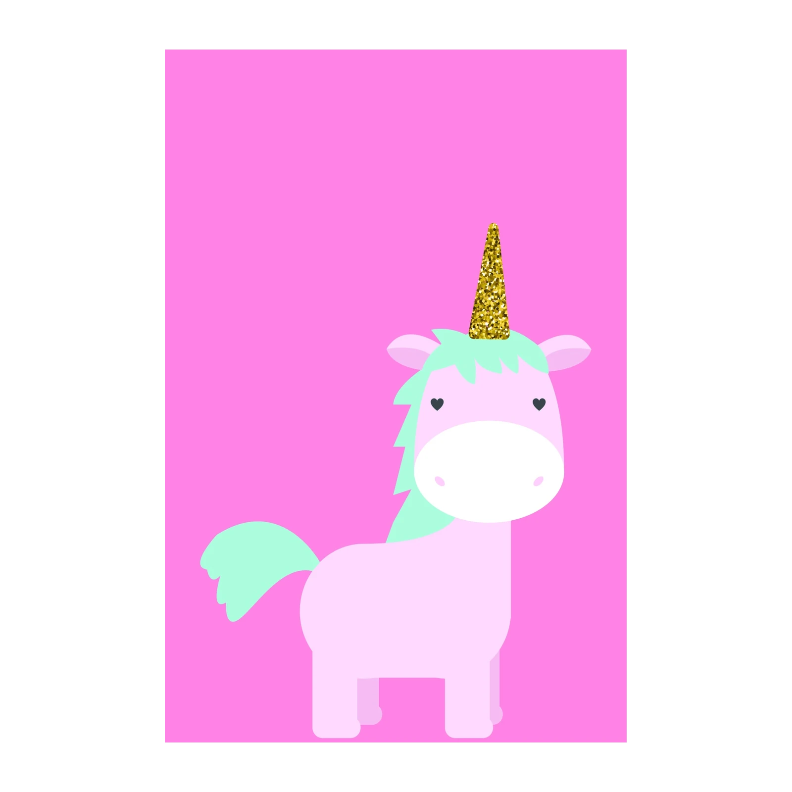 Sparkling Unicorn Kids Room Wall Art Wall Art