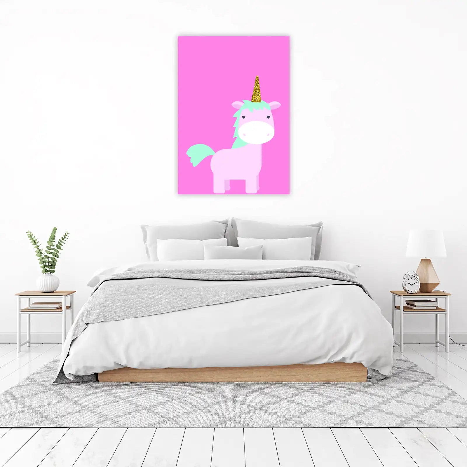 Sparkling Unicorn Kids Room Wall Art Wall Art