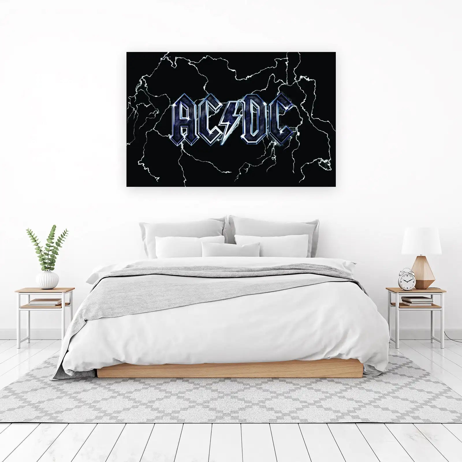 AC/DC Lightning Bolt Logo Wall Art