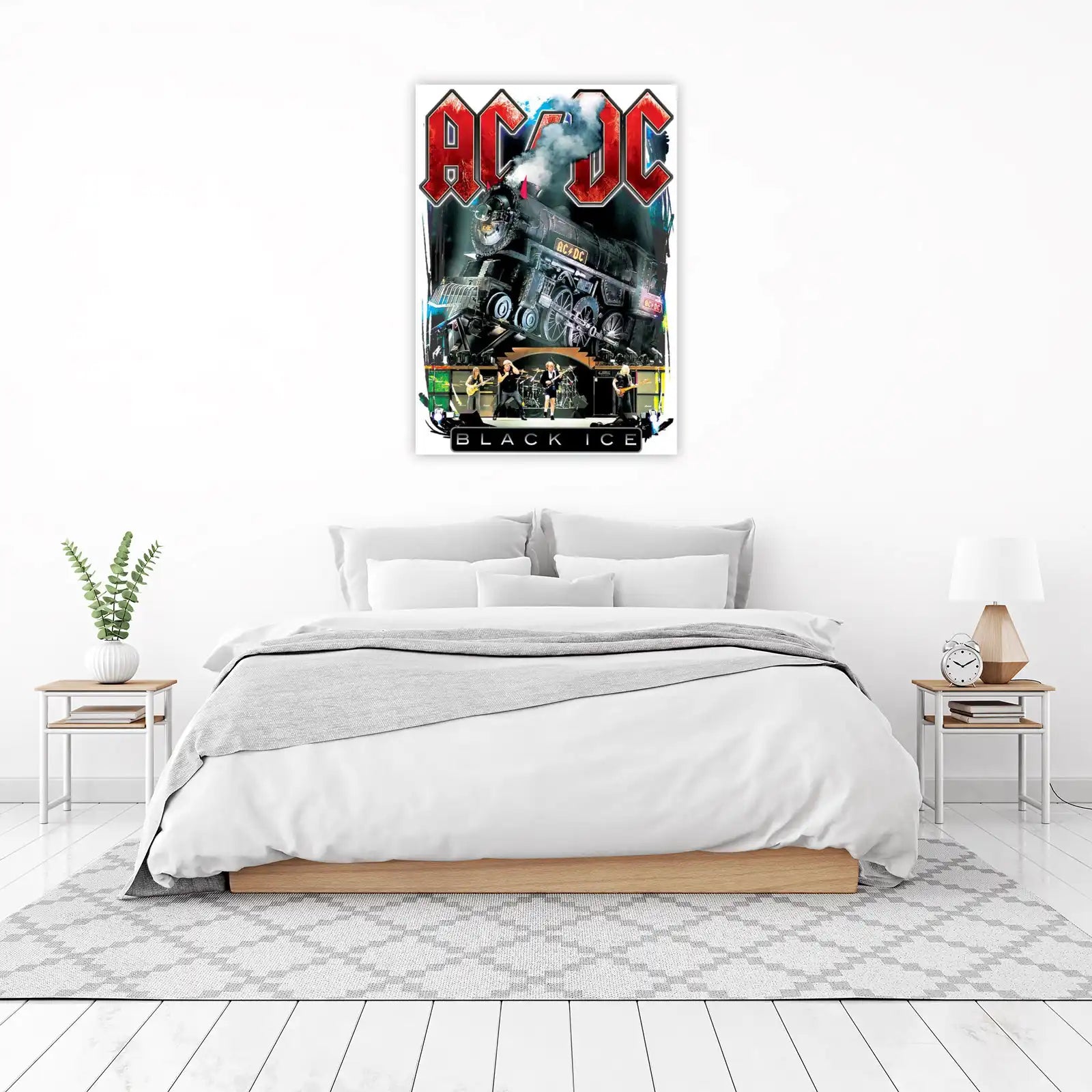 AC/DC Black Ice Train Rock Band Wall Art