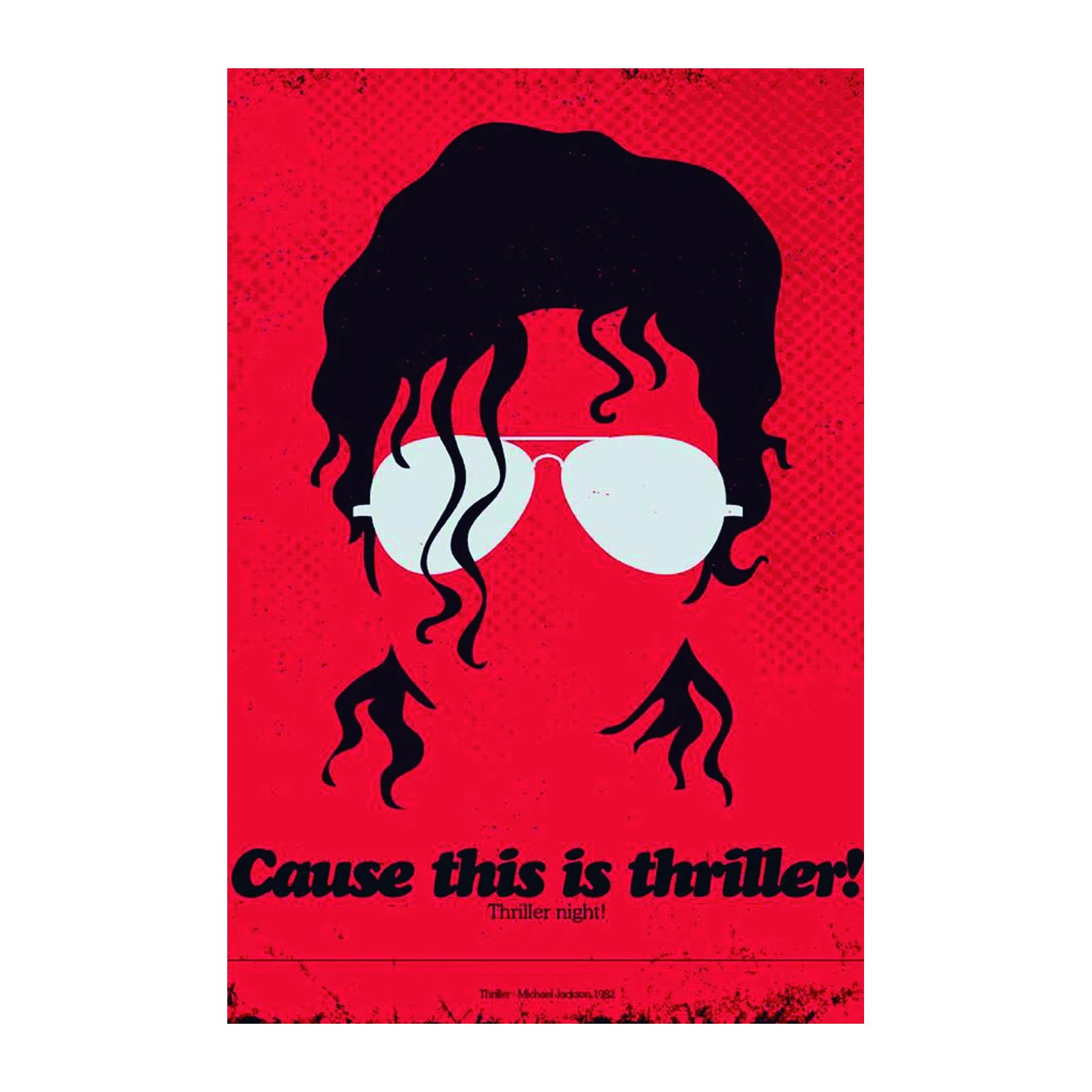 Michael Jackson Thriller Silhouette Wall Art