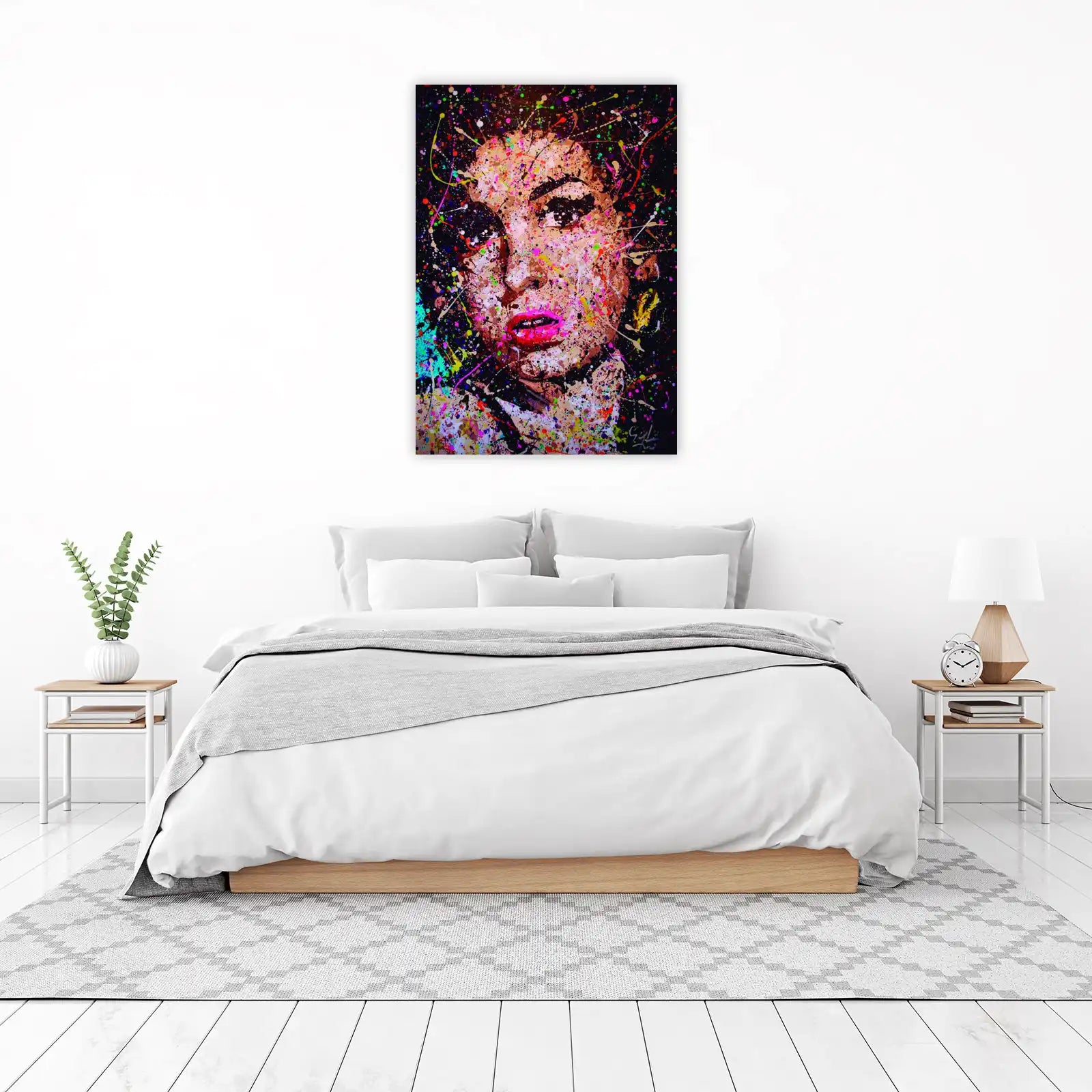 Vibrant Marilyn Monroe Splatter Wall Art