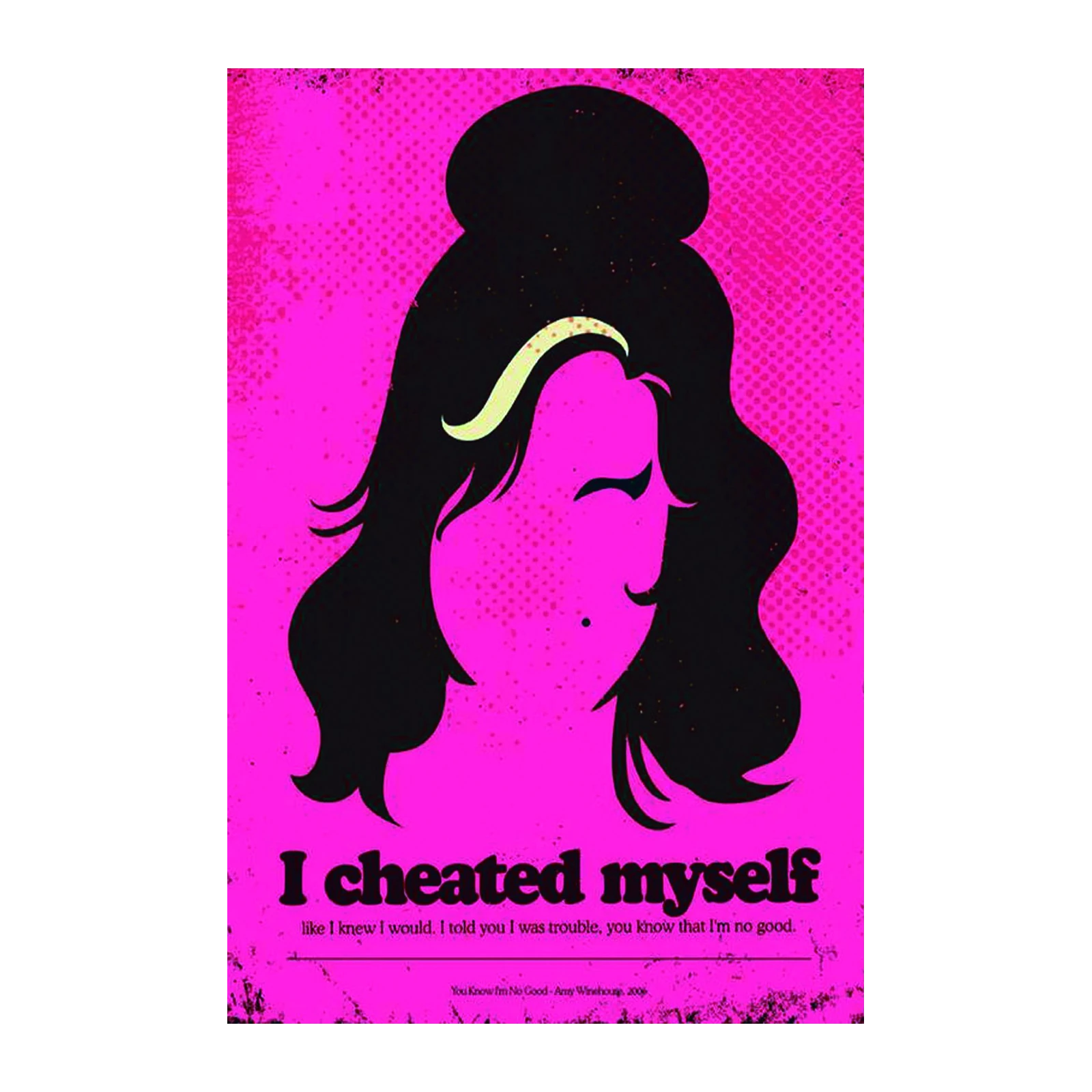 Amy Winehouse "I Cheated Myself" Wall Art