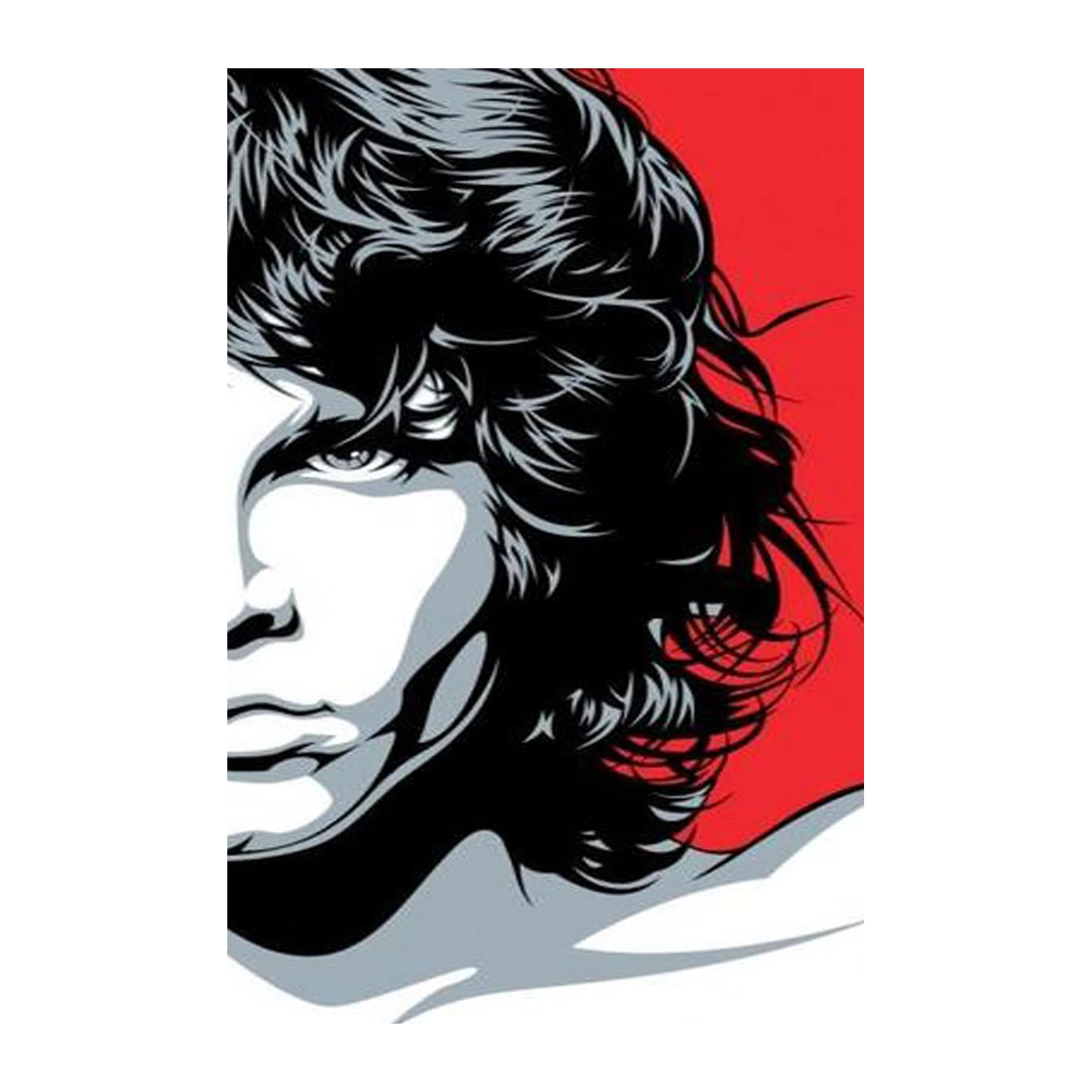 Iconic Rock Legend Portrait Wall Art