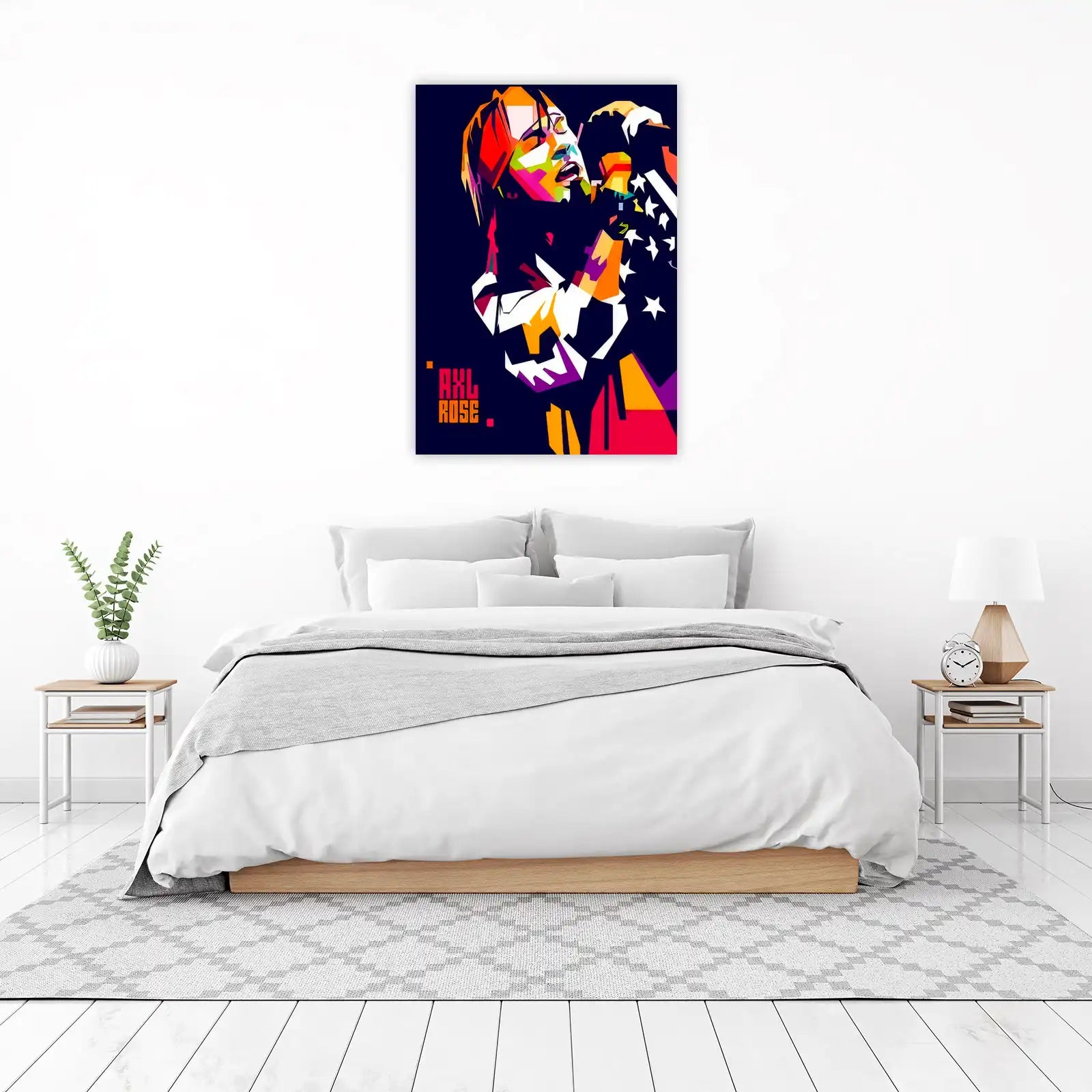 Vibrant Axl Rose Pop Art Wall Art