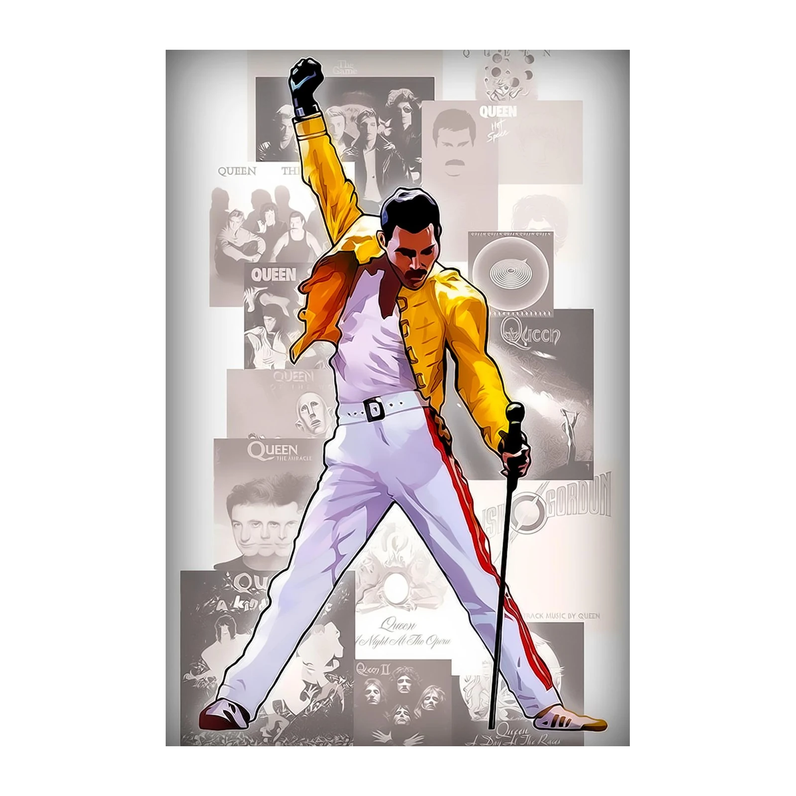 Freddie Mercury Rock Icon Wall Art