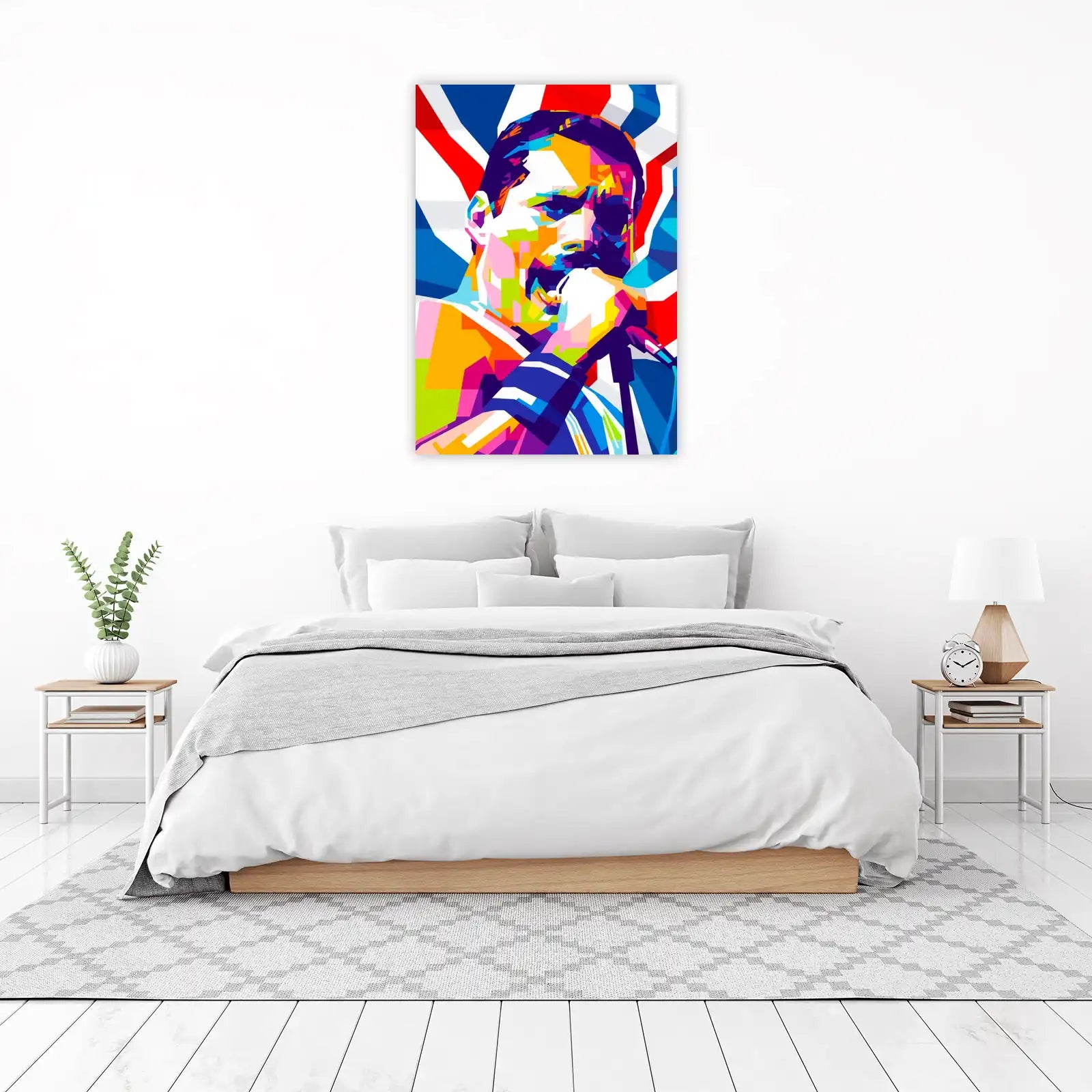 Iconic Freddie Mercury WPAP Wall Art