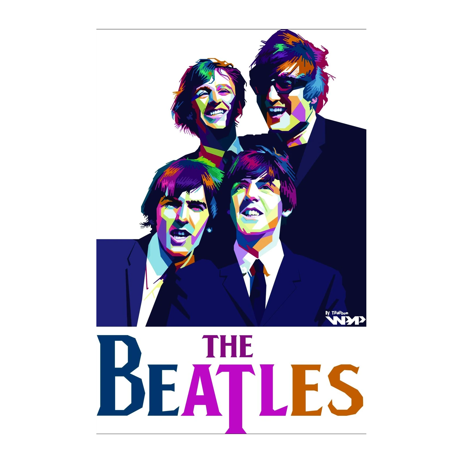 Vibrant Pop Art Beatles Wall Art