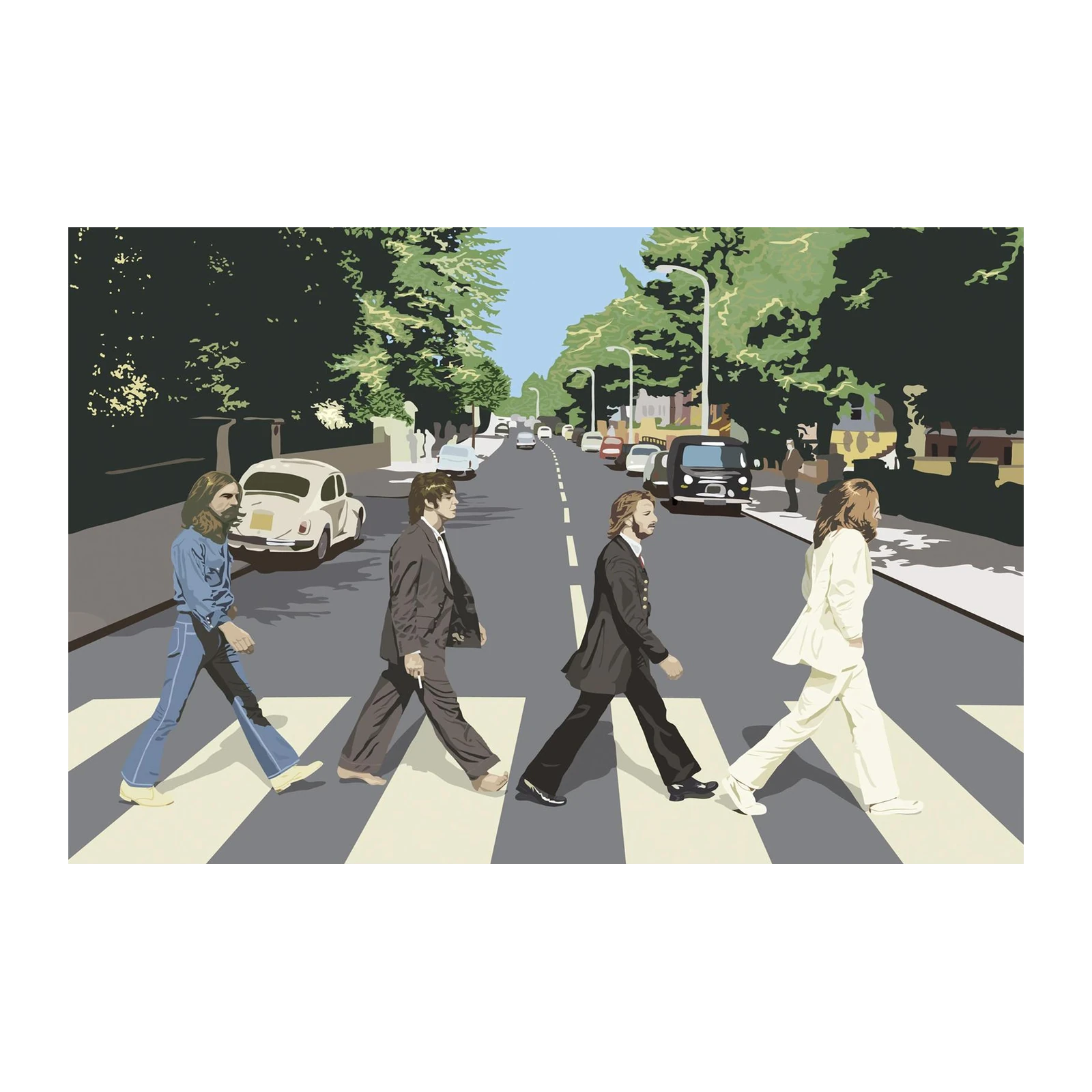 Iconic Abbey Road Band Crossing Wall Art