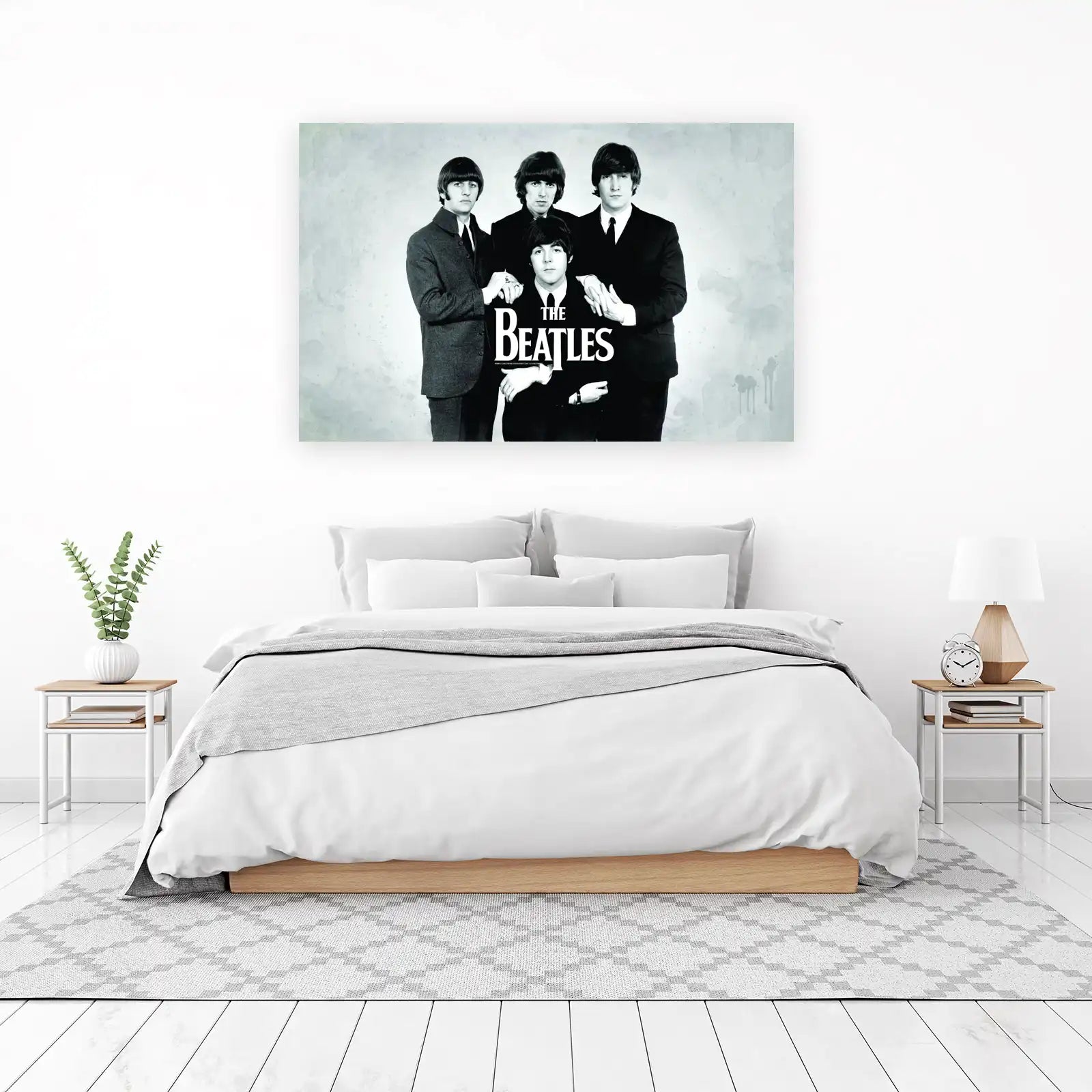 Iconic Beatles Group Portrait Wall Art