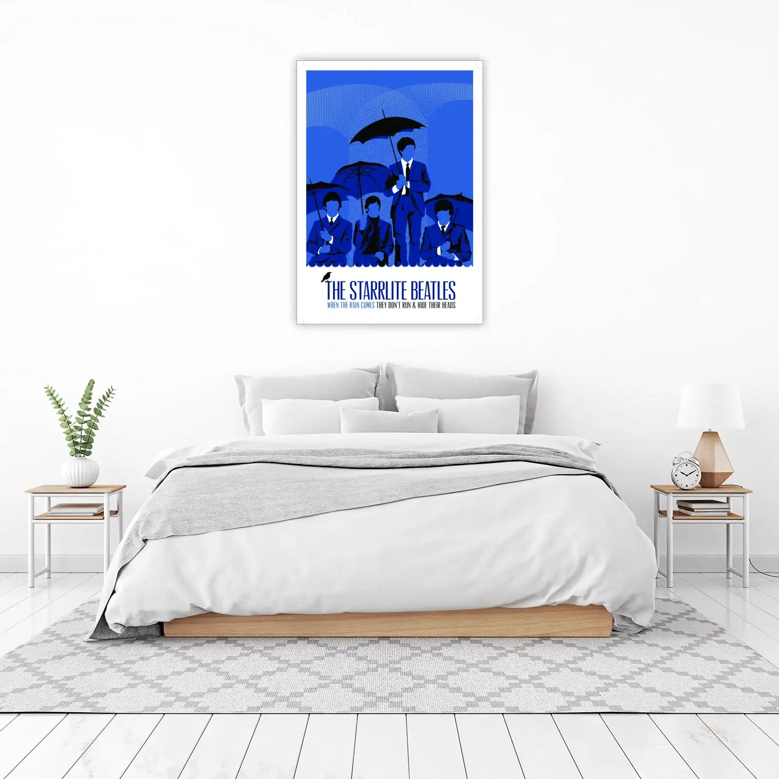 The Starlite Beatles in Rain Wall Art