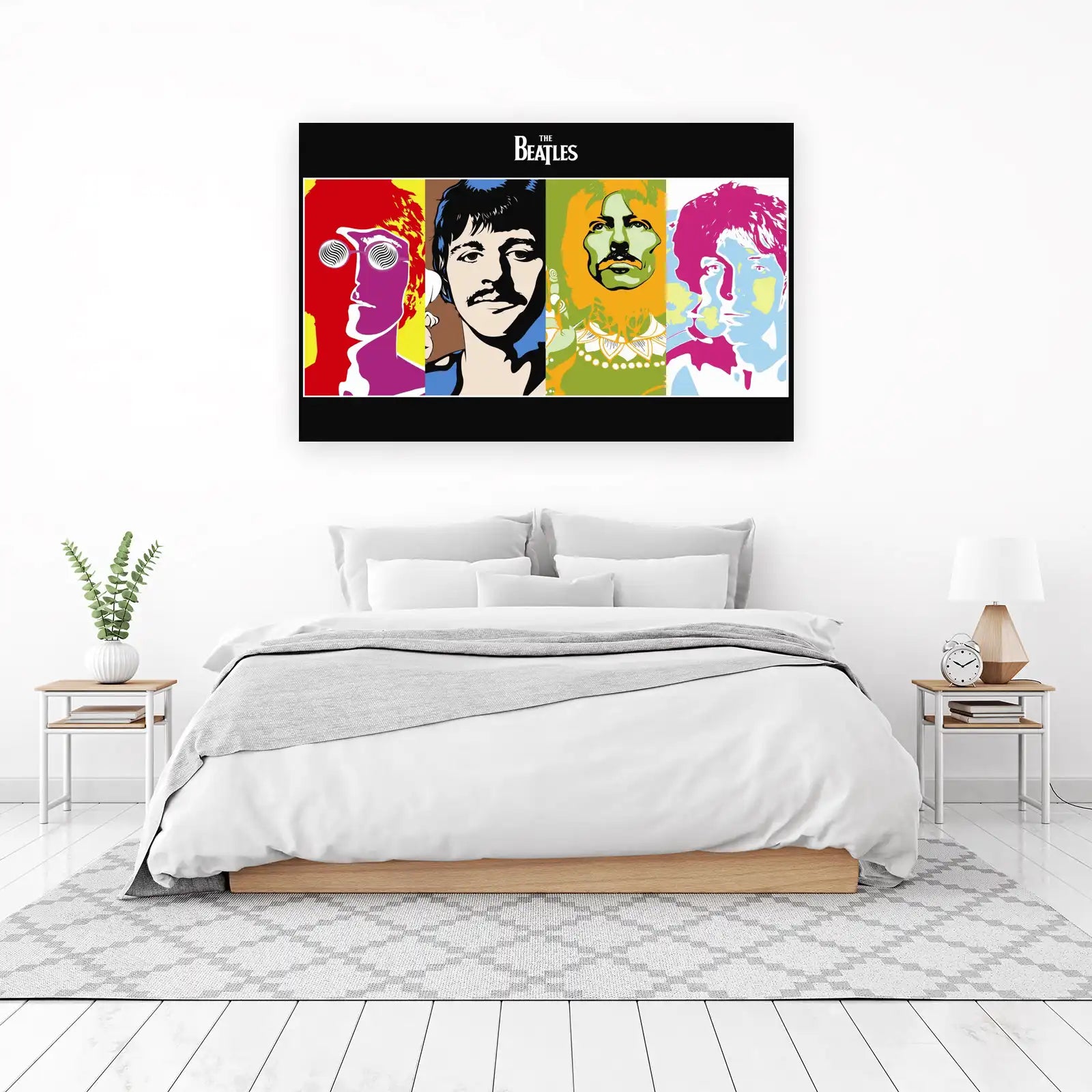 Vibrant Beatles Pop Art Wall Art