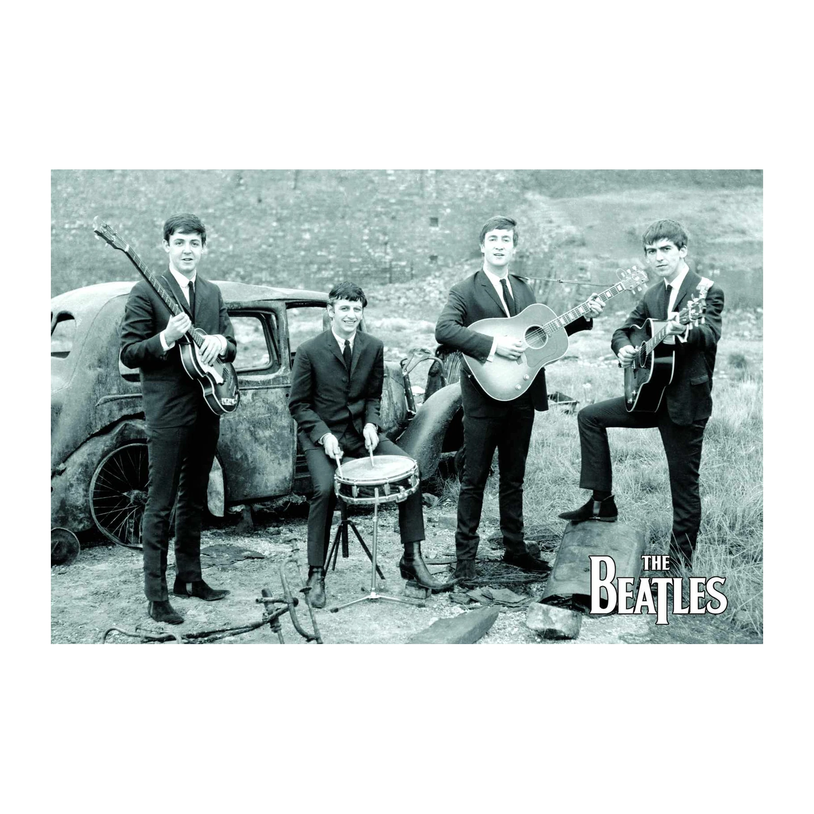 The Beatles Iconic Band Portrait Wall Art