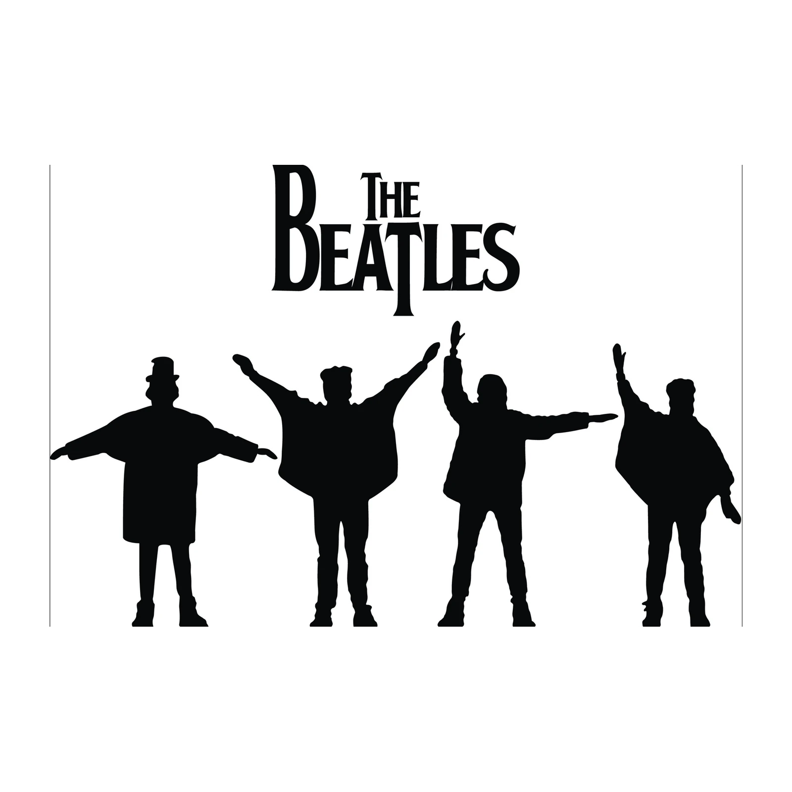 Iconic Beatles Silhouette Wall Art