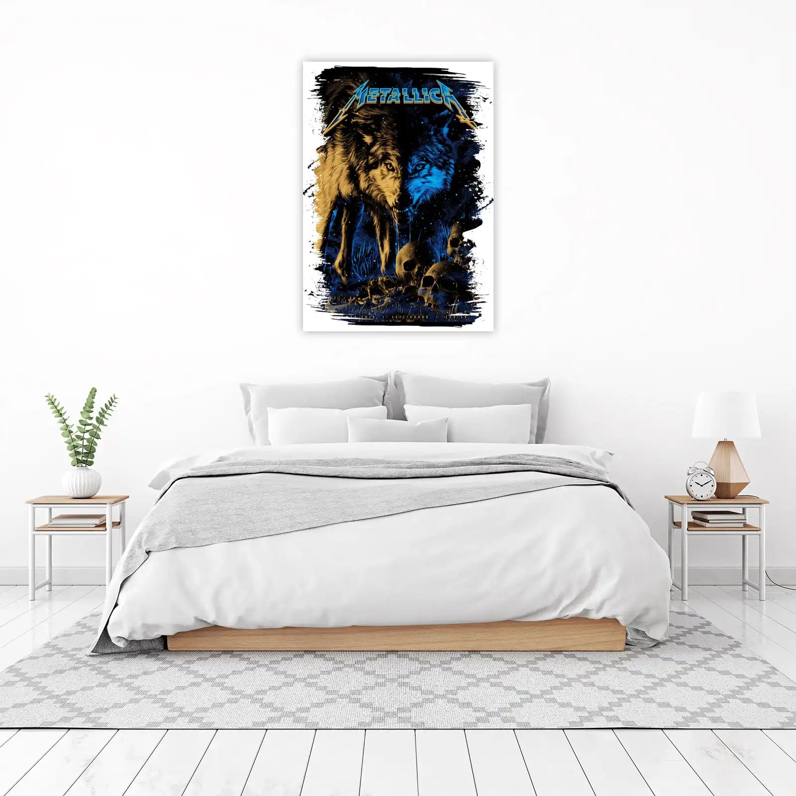 Metallica Wolf & Skulls Wall Art
