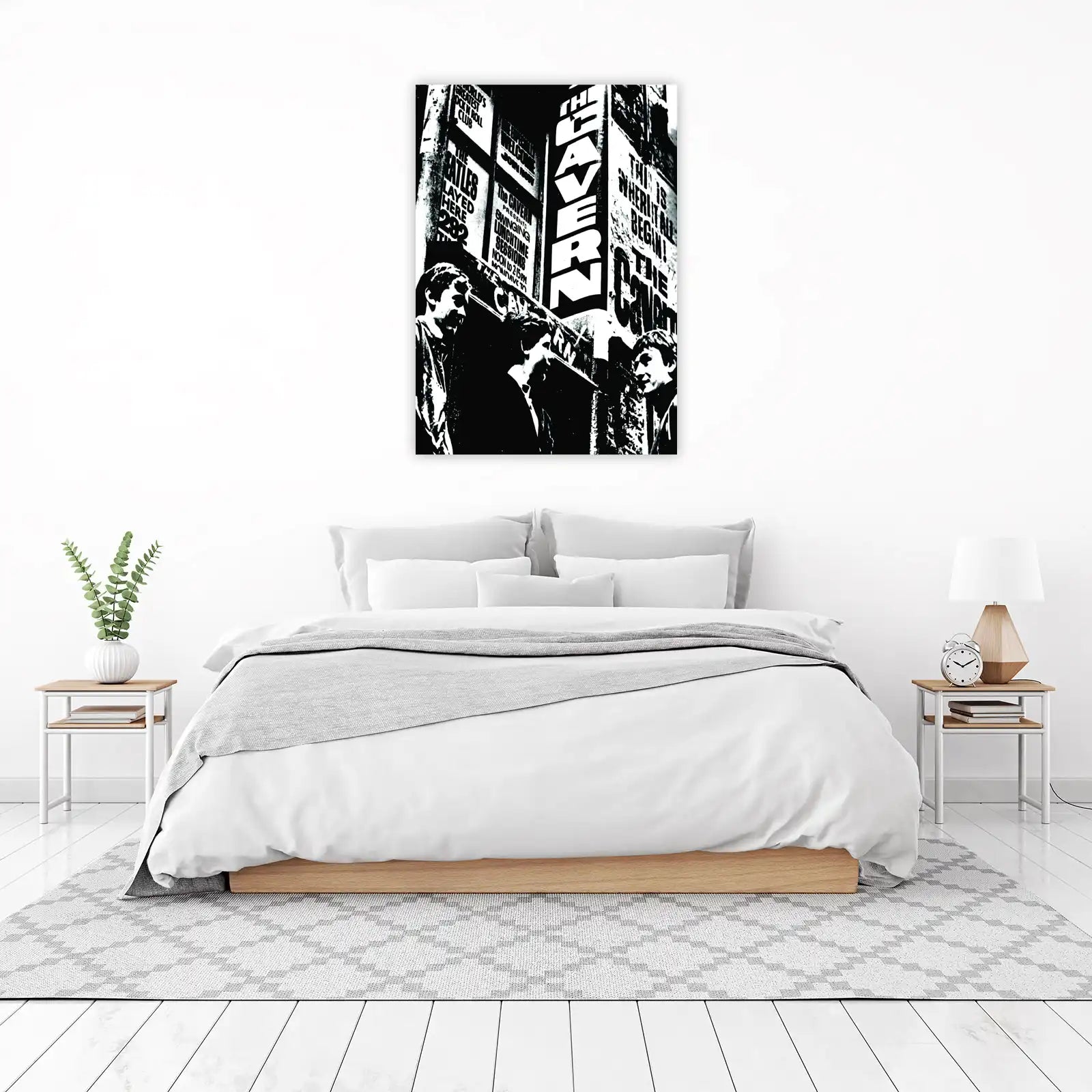 Iconic Cavern Club Beatles B&W Wall Art
