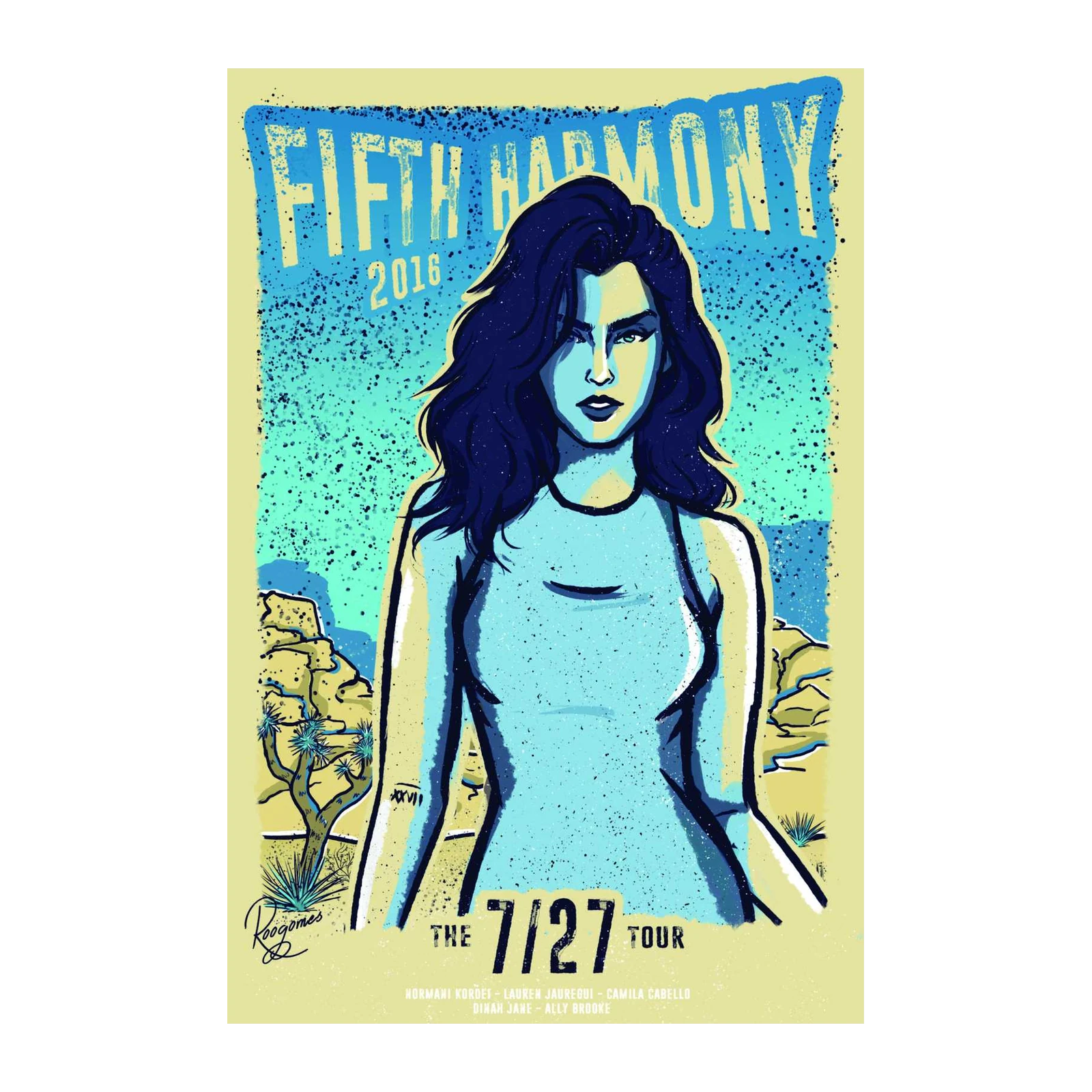 Fifth Harmony 7/27 Tour Poster Wall Art