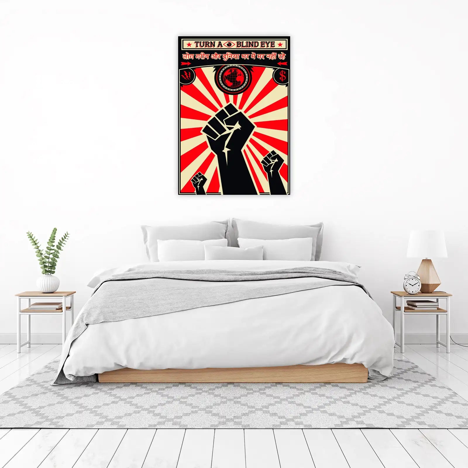 Revolutionary Fist Raising Wall Art