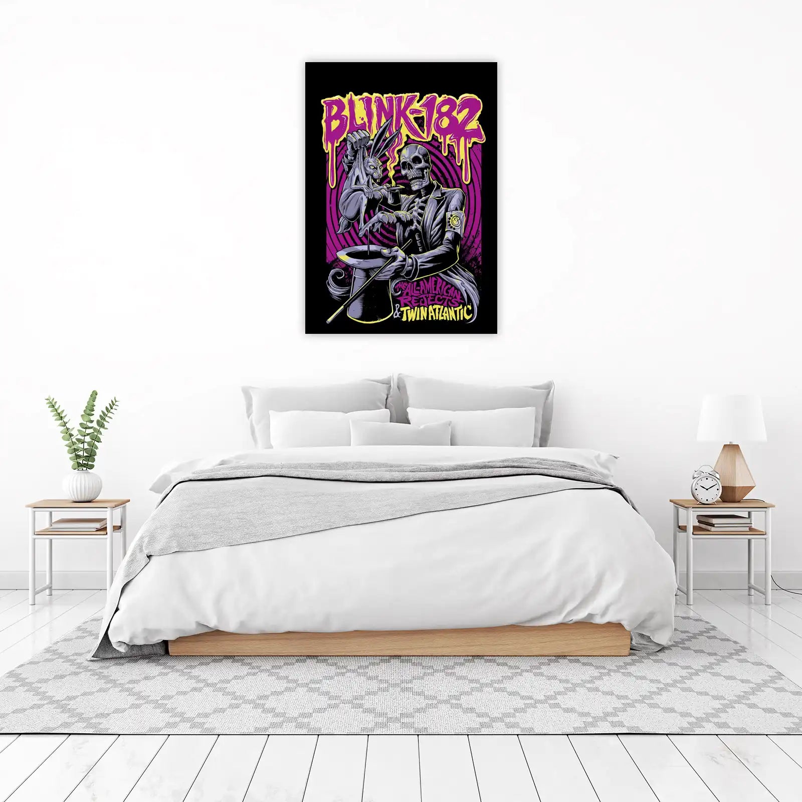 Blink-182 Skeleton Rabbit Magic Wall Art