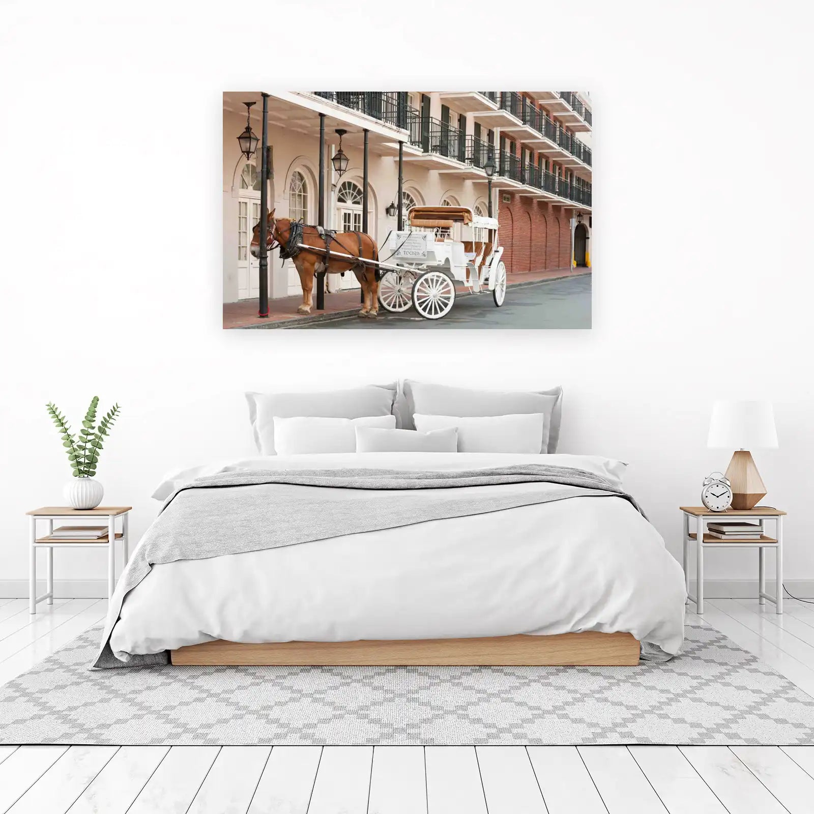 New Orleans Horse Carriage Vintage Wall Art