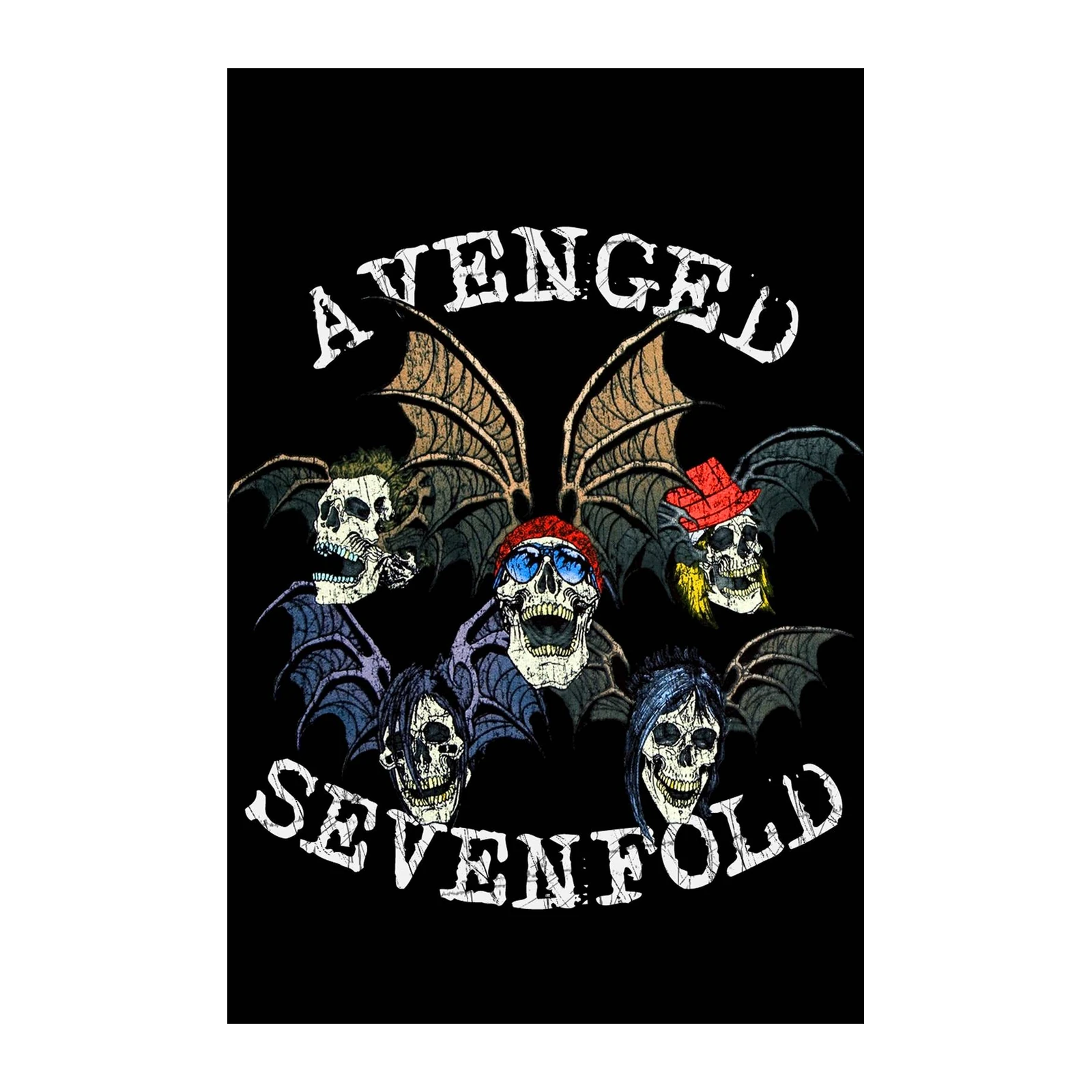 Avenged Sevenfold Skulls Rock Band Wall Art