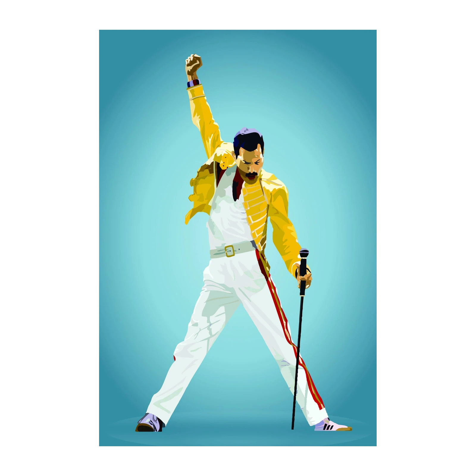 Iconic Freddie Mercury "Legend" Wall Art