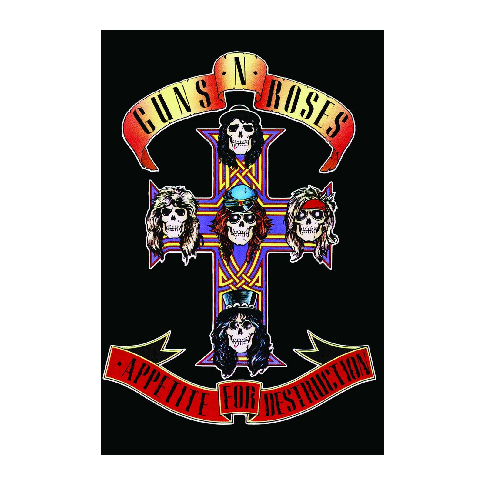 Guns N Roses Appetite for Destruction Skull Wall Art