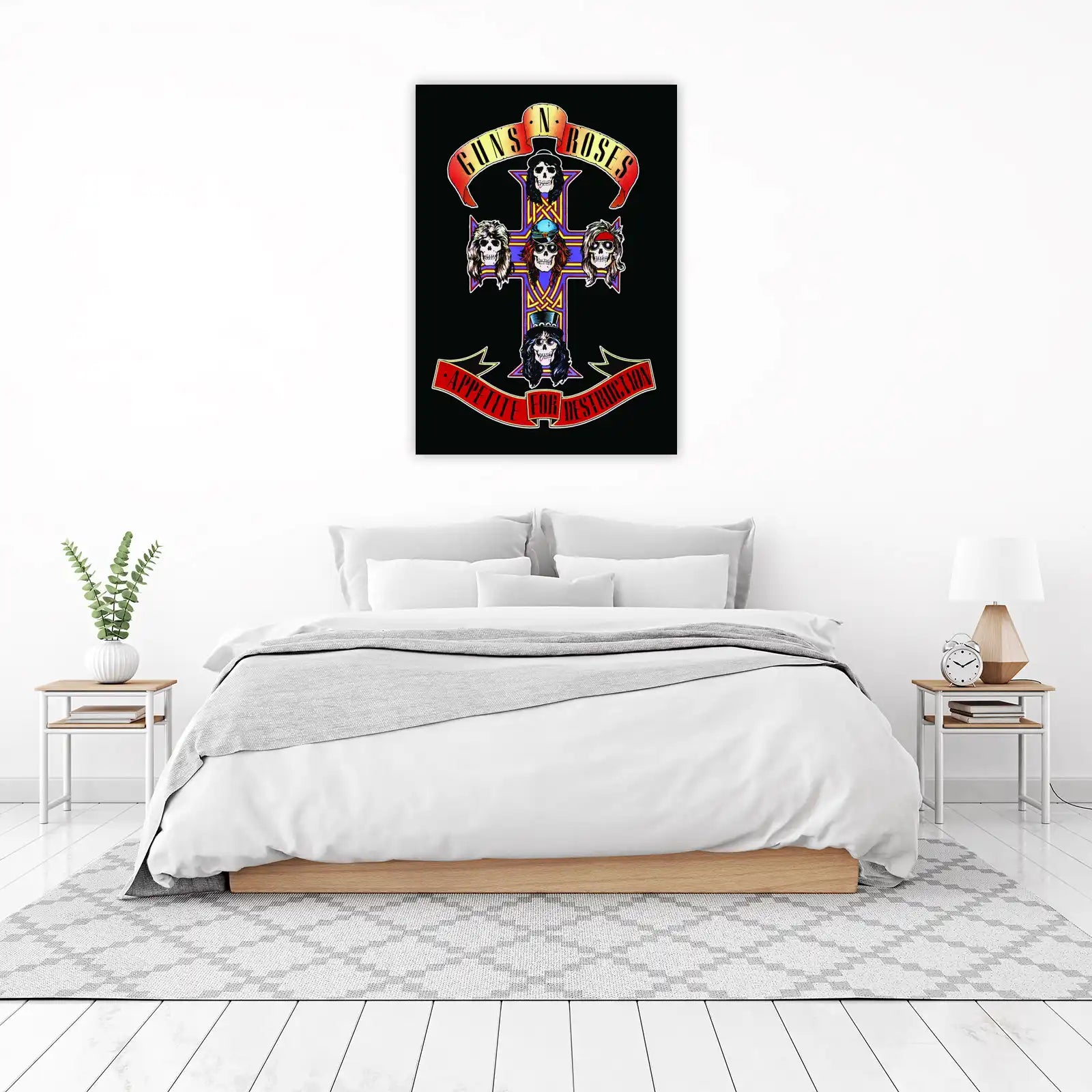 Guns N Roses Appetite for Destruction Skull Wall Art