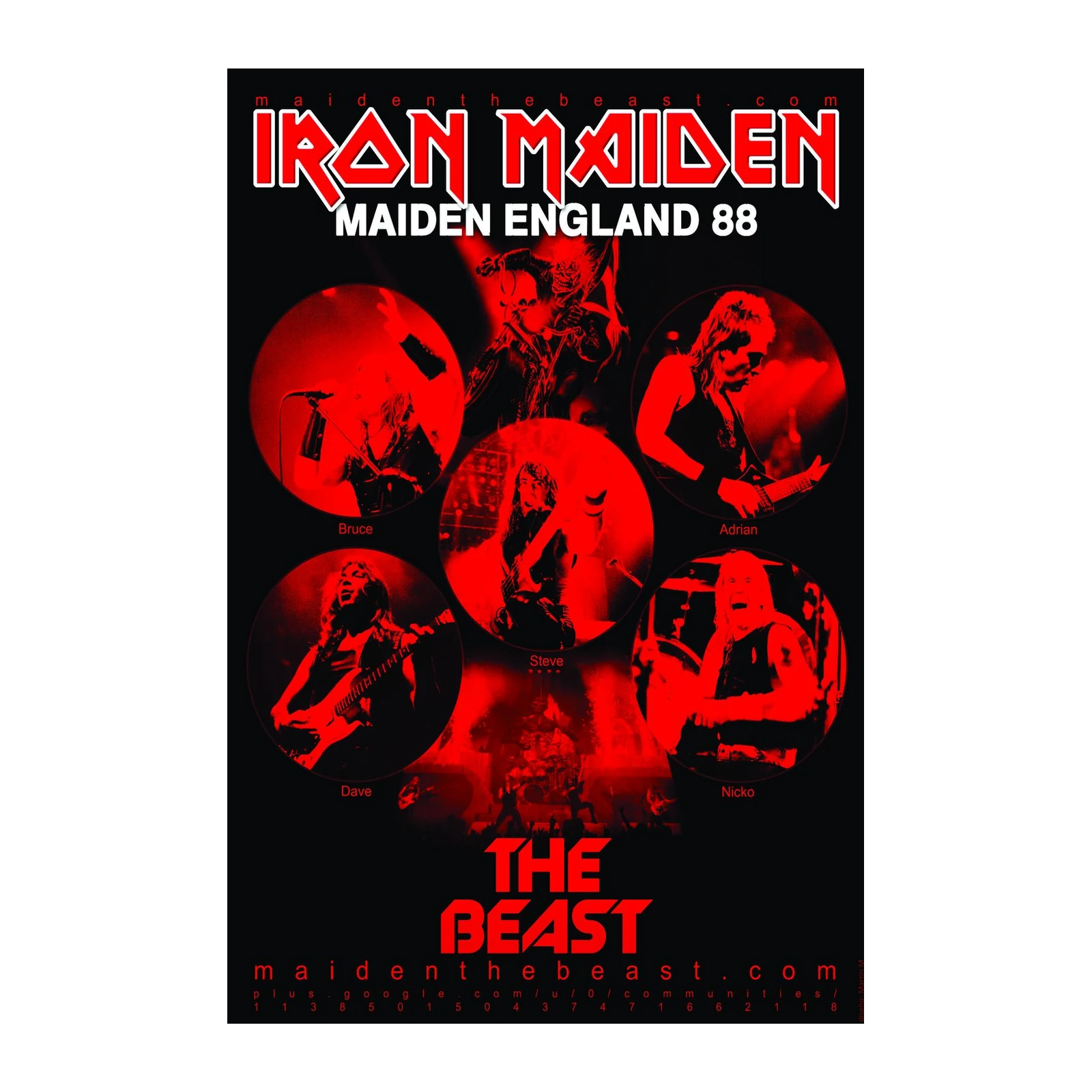 Iron Maiden England '88 Tour Wall Art