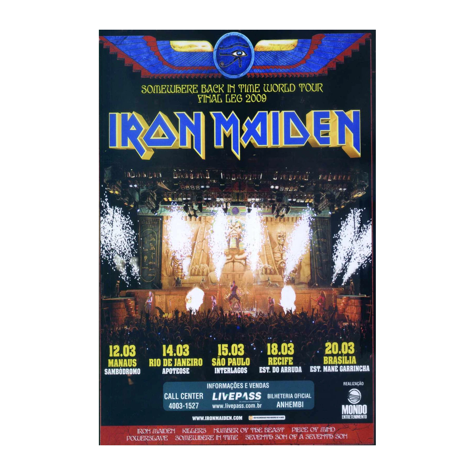 Epic Iron Maiden "Somewhere Back In Time" Wall Art