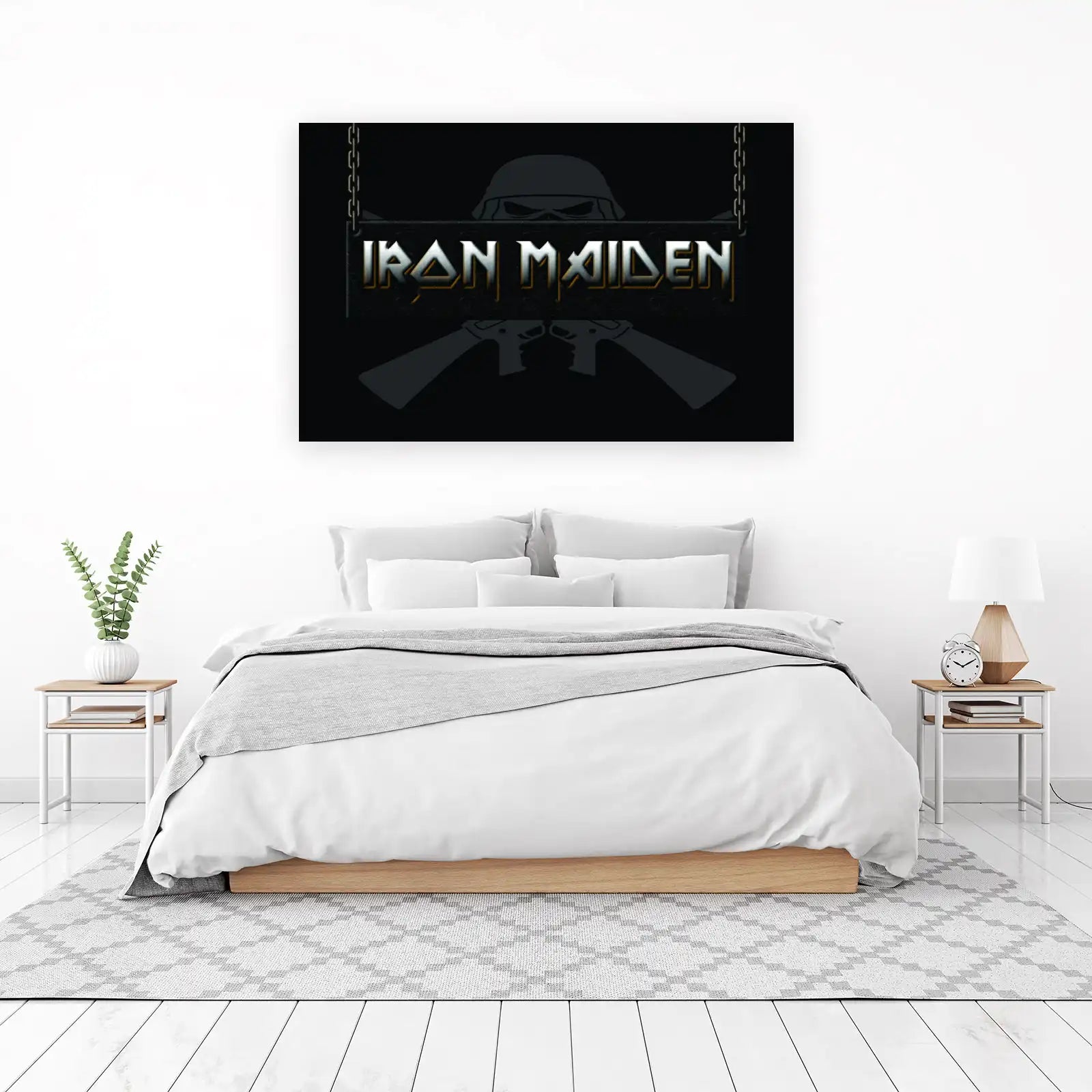 Iron Maiden Logo Heavy Metal Rock Wall Art