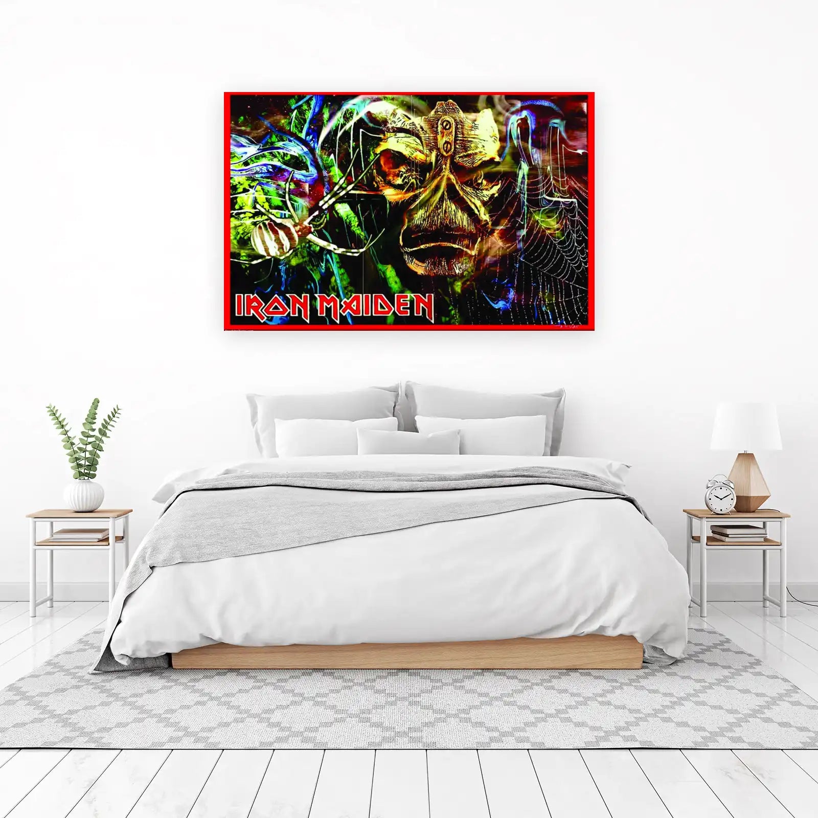 Iron Maiden Eddie Spider Web Wall Art