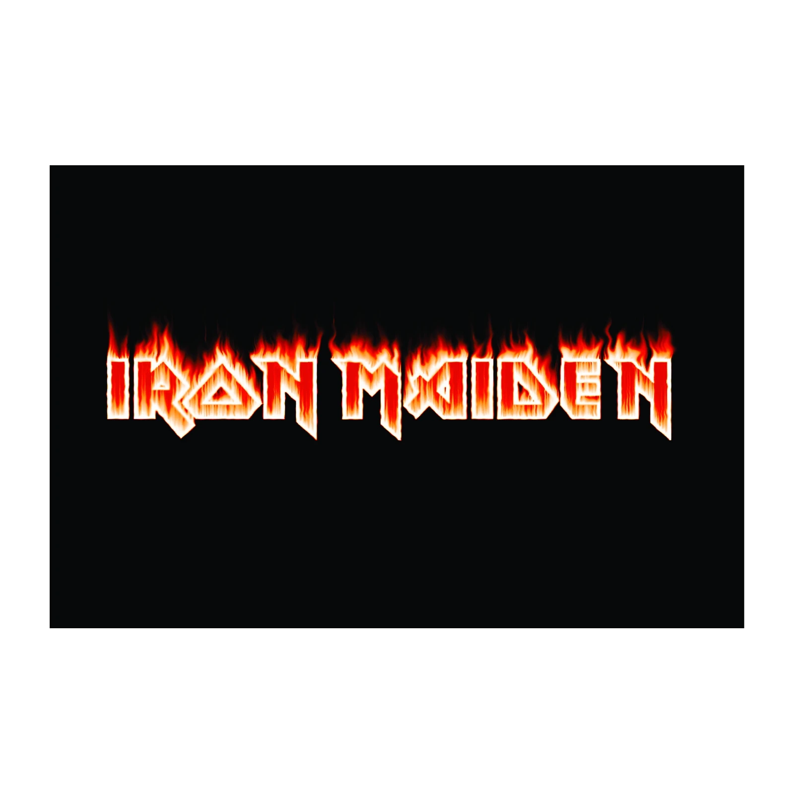 Iron Maiden Fire Logo Wall Art