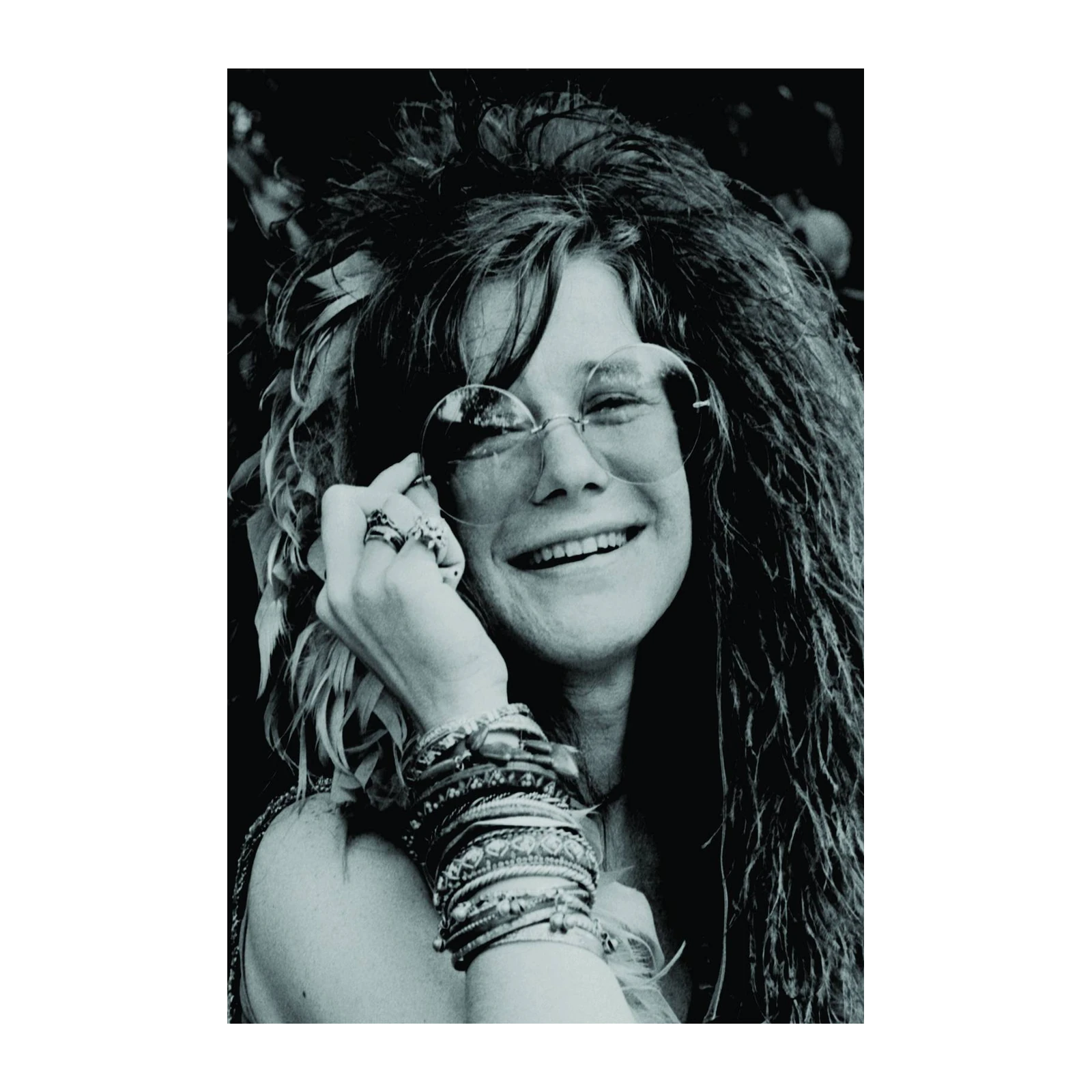Iconic Janis Joplin Smile Wall Art