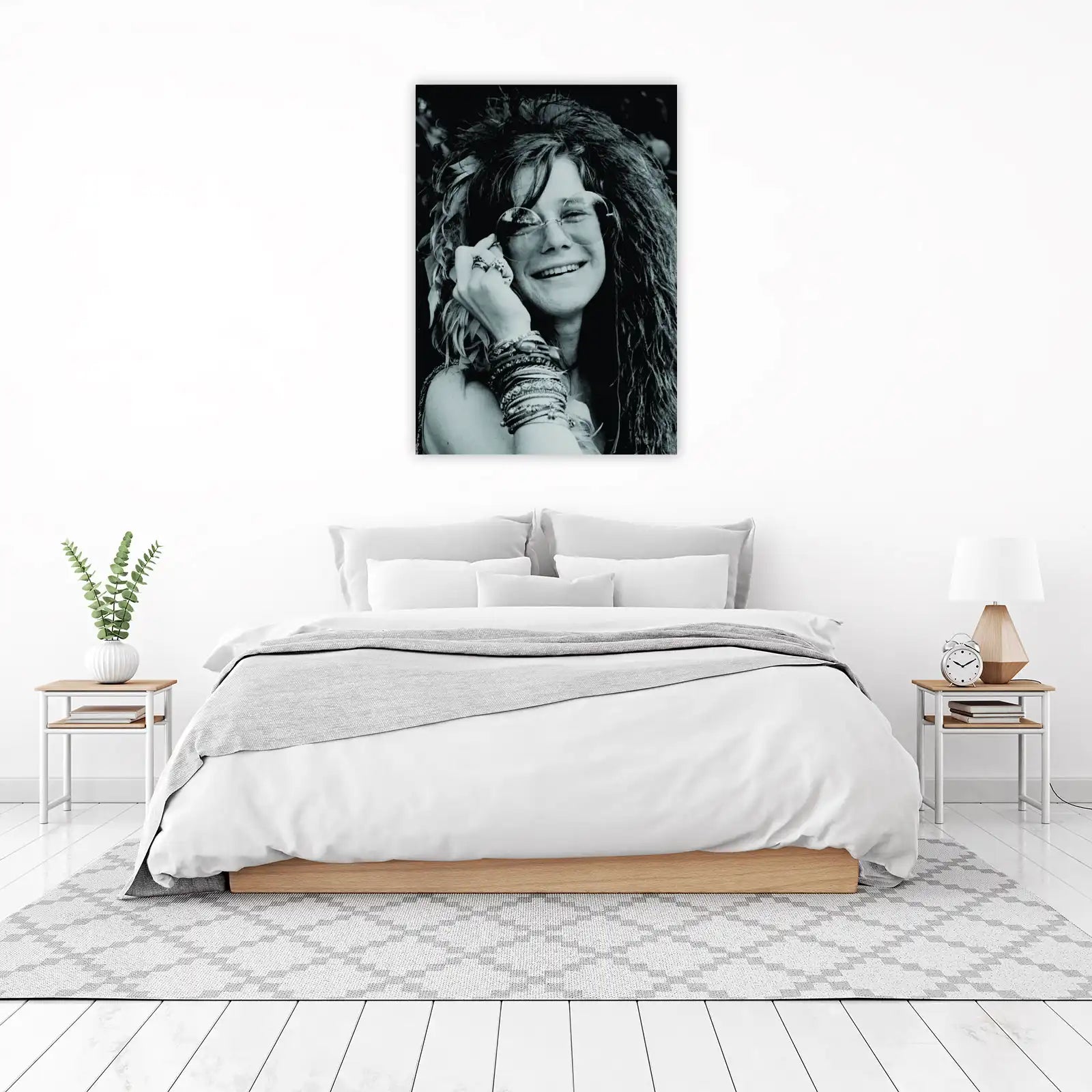 Iconic Janis Joplin Smile Wall Art