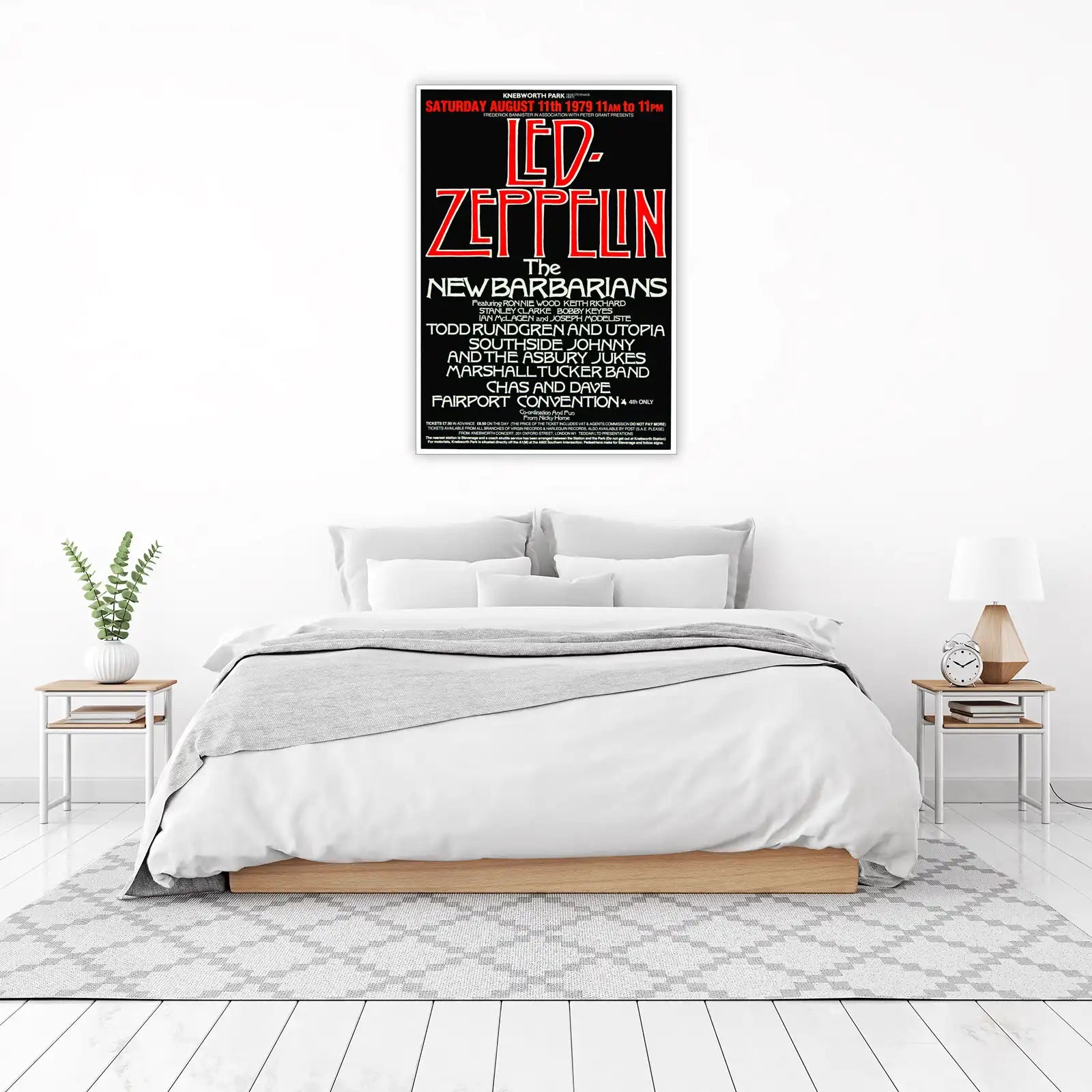 Iconic Led Zeppelin Knebworth 1979 Wall Art