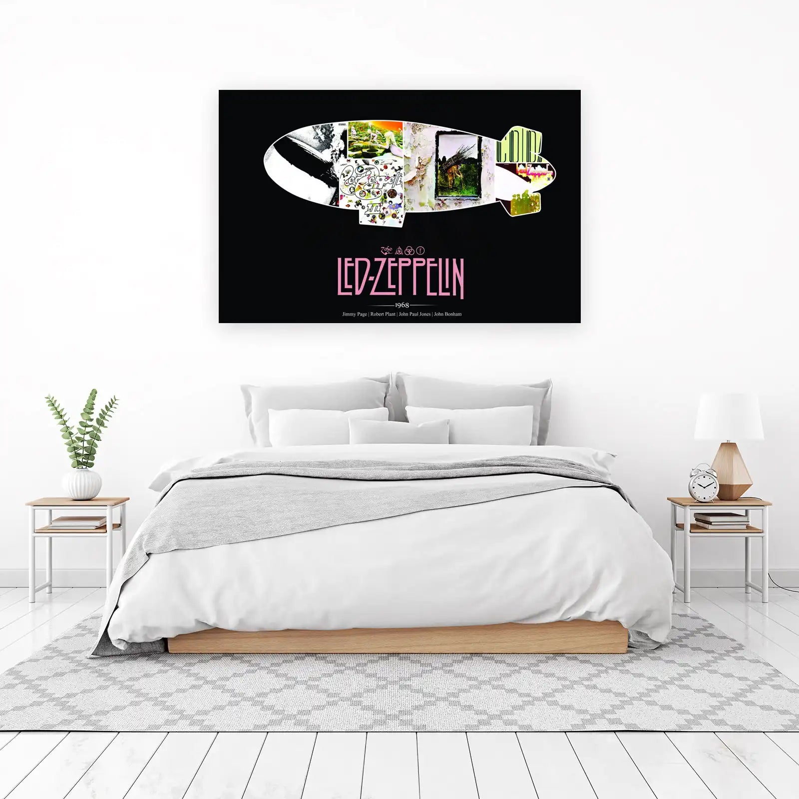 Retro Led Zeppelin Album Art Wall Art